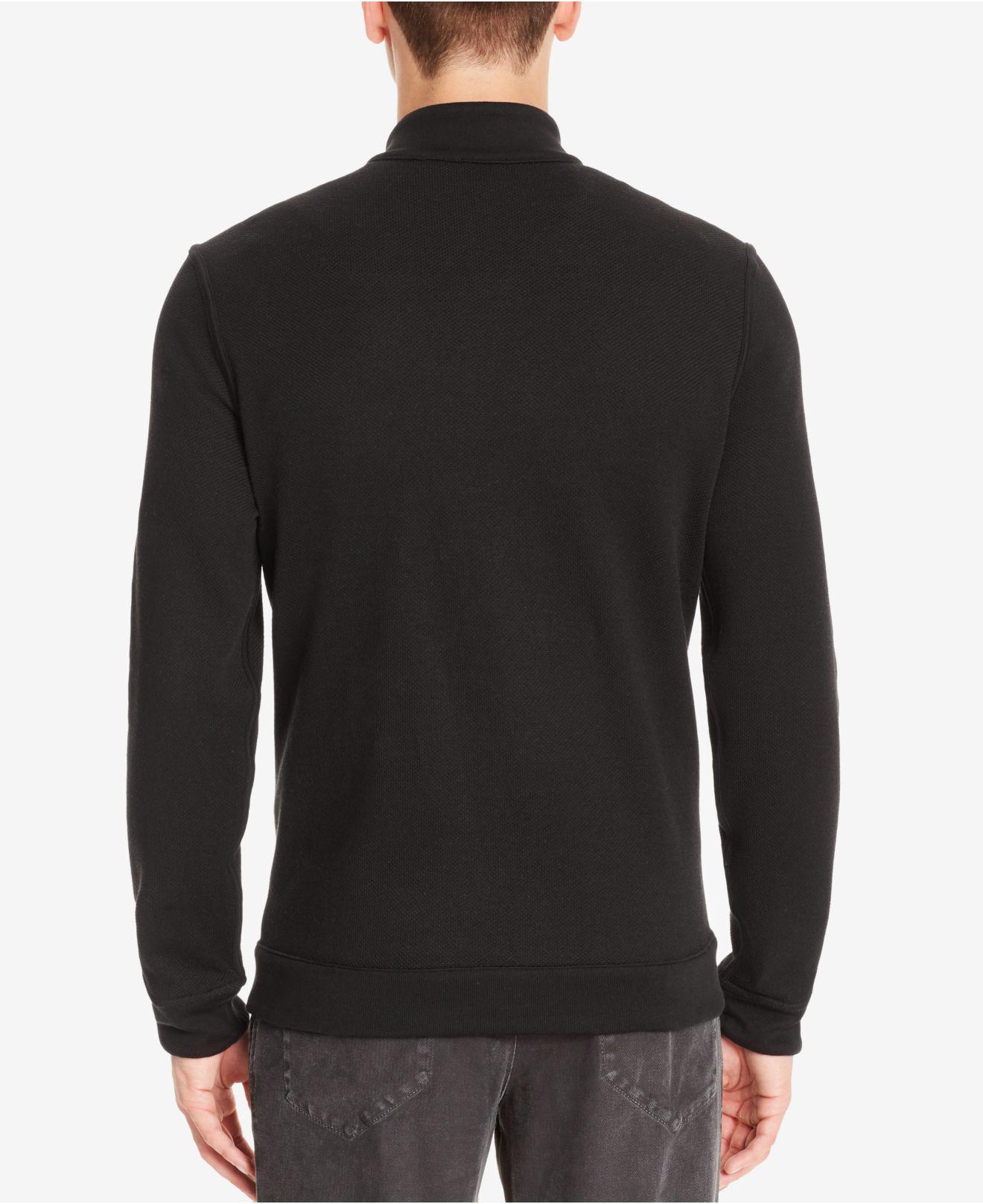 BOSS by Hugo Boss Men's Reversible Full-zip Cotton Sweater in Black for ...