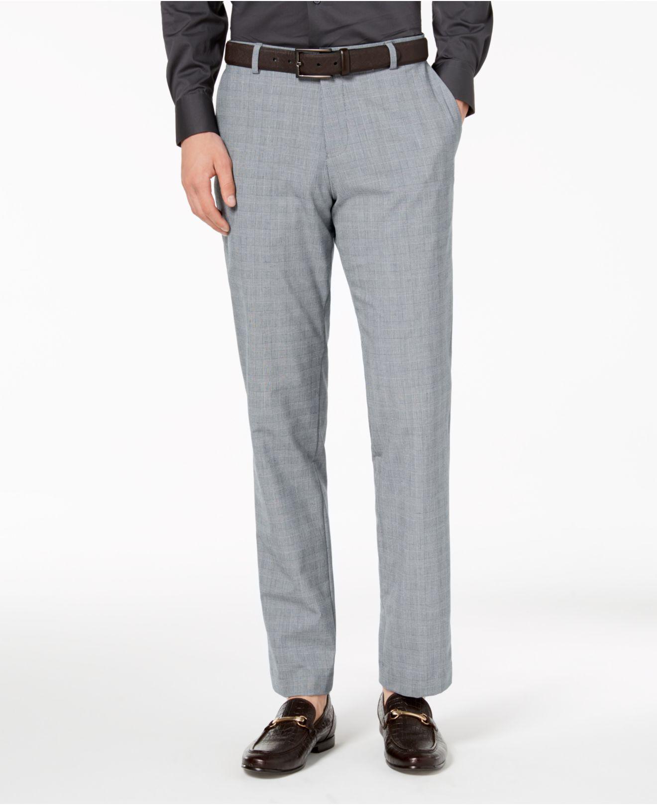 Calvin Klein Slim-fit Infinite Style 4-way Stretch Pants in Gray for Men |  Lyst