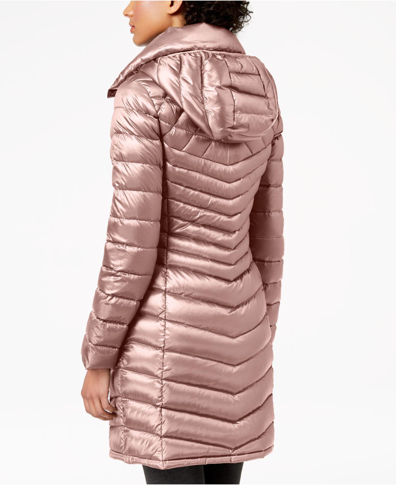 Calvin Klein Hooded Packable Puffer Coat - Lyst