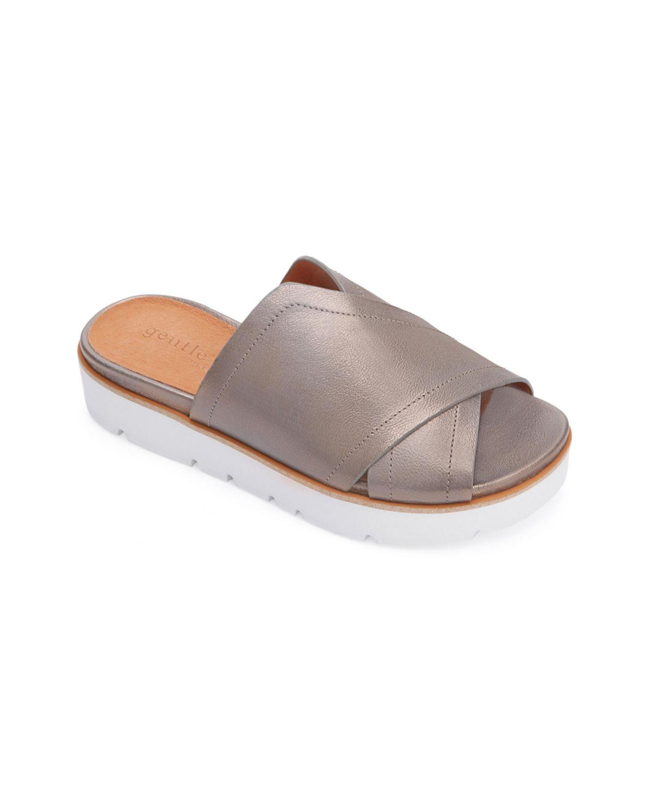 Gentle Souls By Kenneth Cole Lavern X band Platform Sandals Lyst