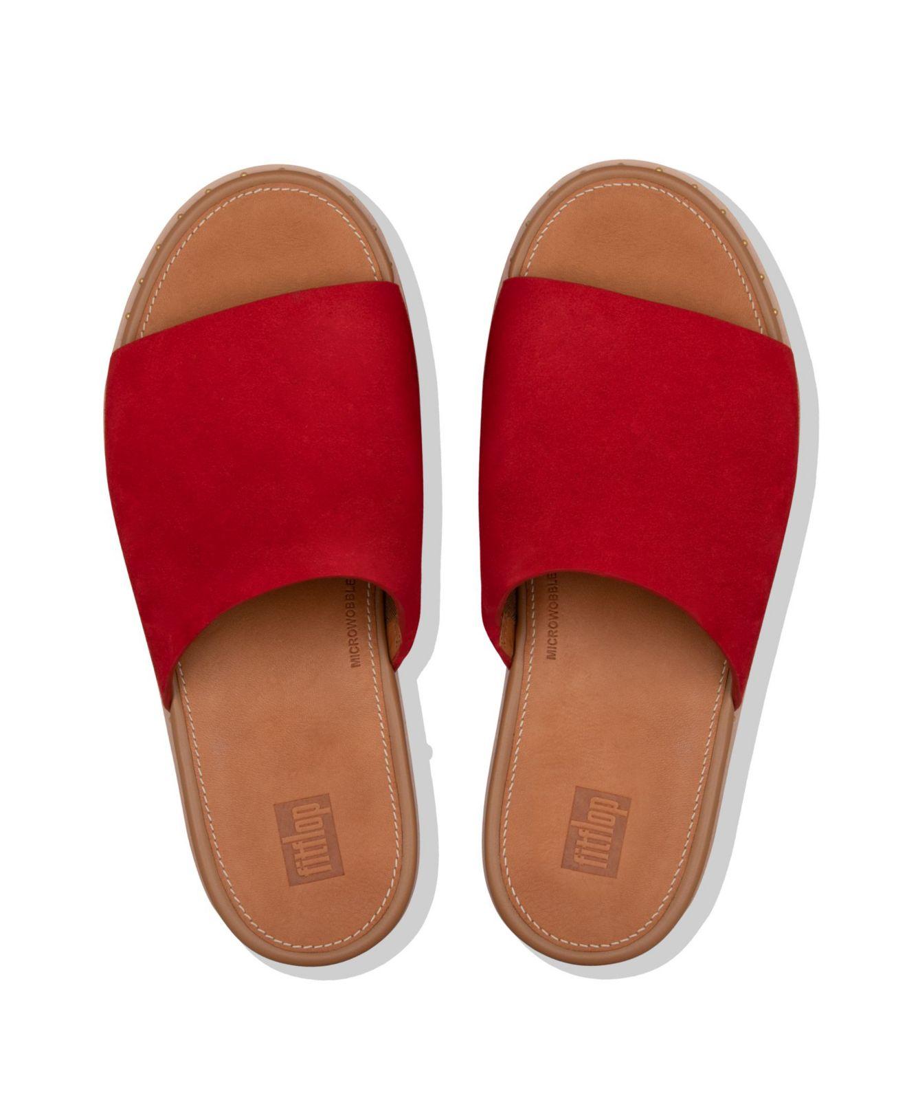 eloise espadrille suede wedge slides