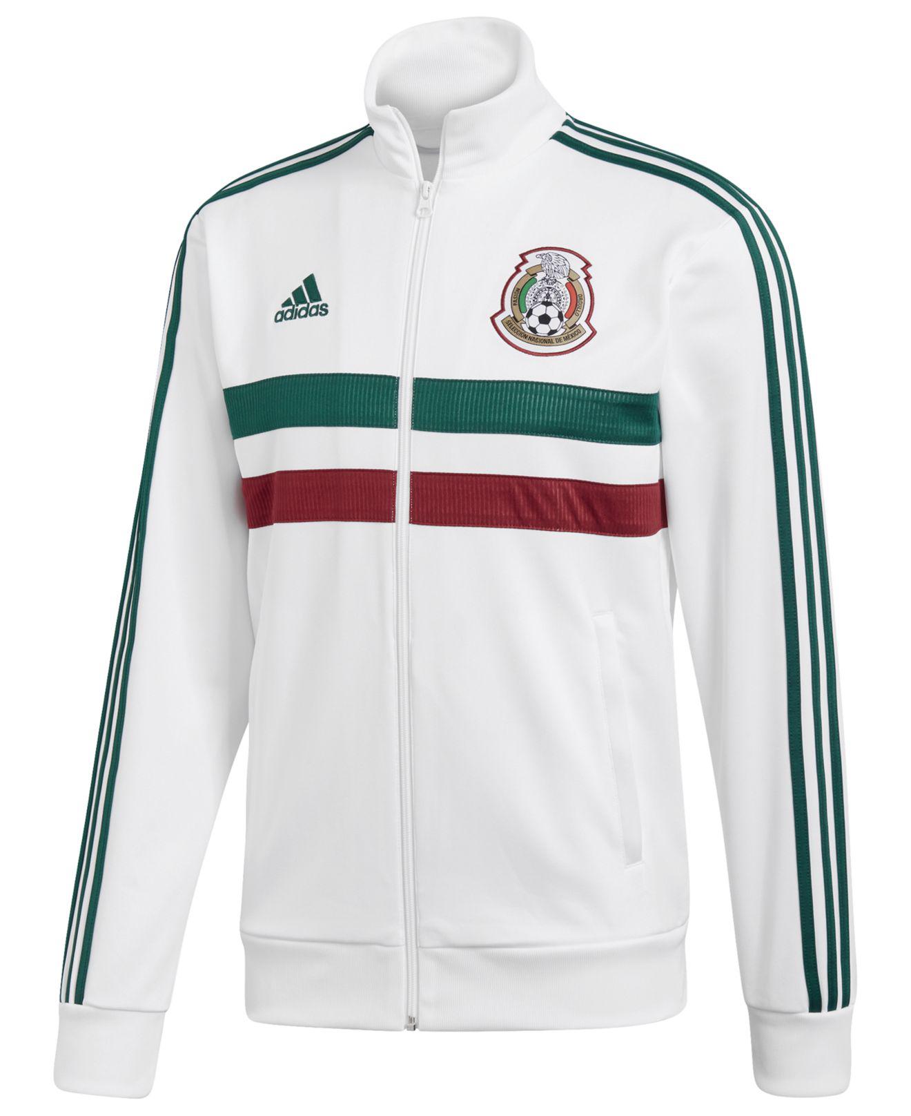 adidas Synthetic Mexico Soccer Track Jacket in White for Men - Lyst