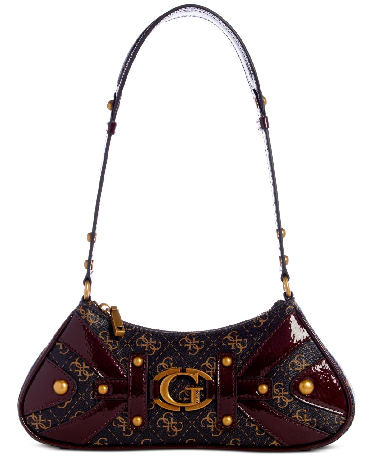 Guess Mintha Mini Top Zip Shoulder Bag in Purple | Lyst