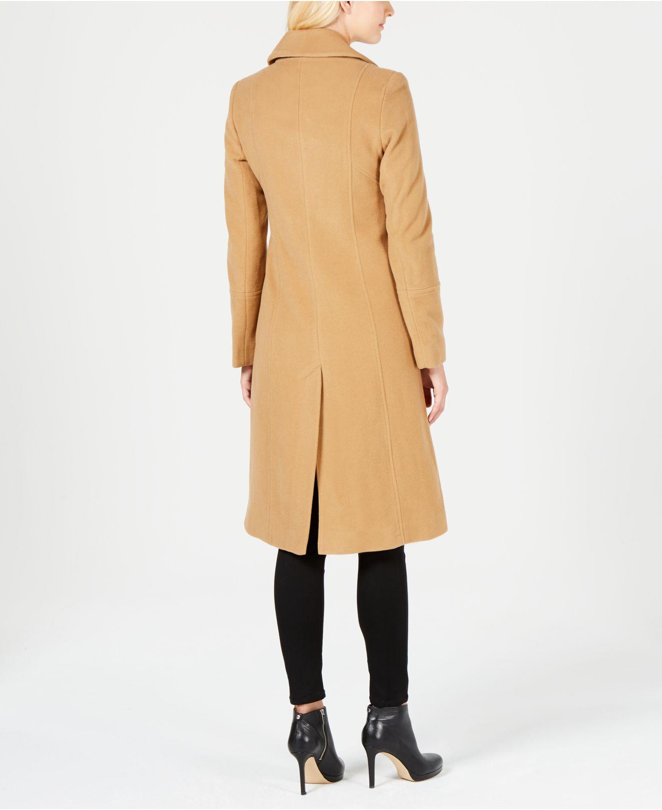 camel midi coat