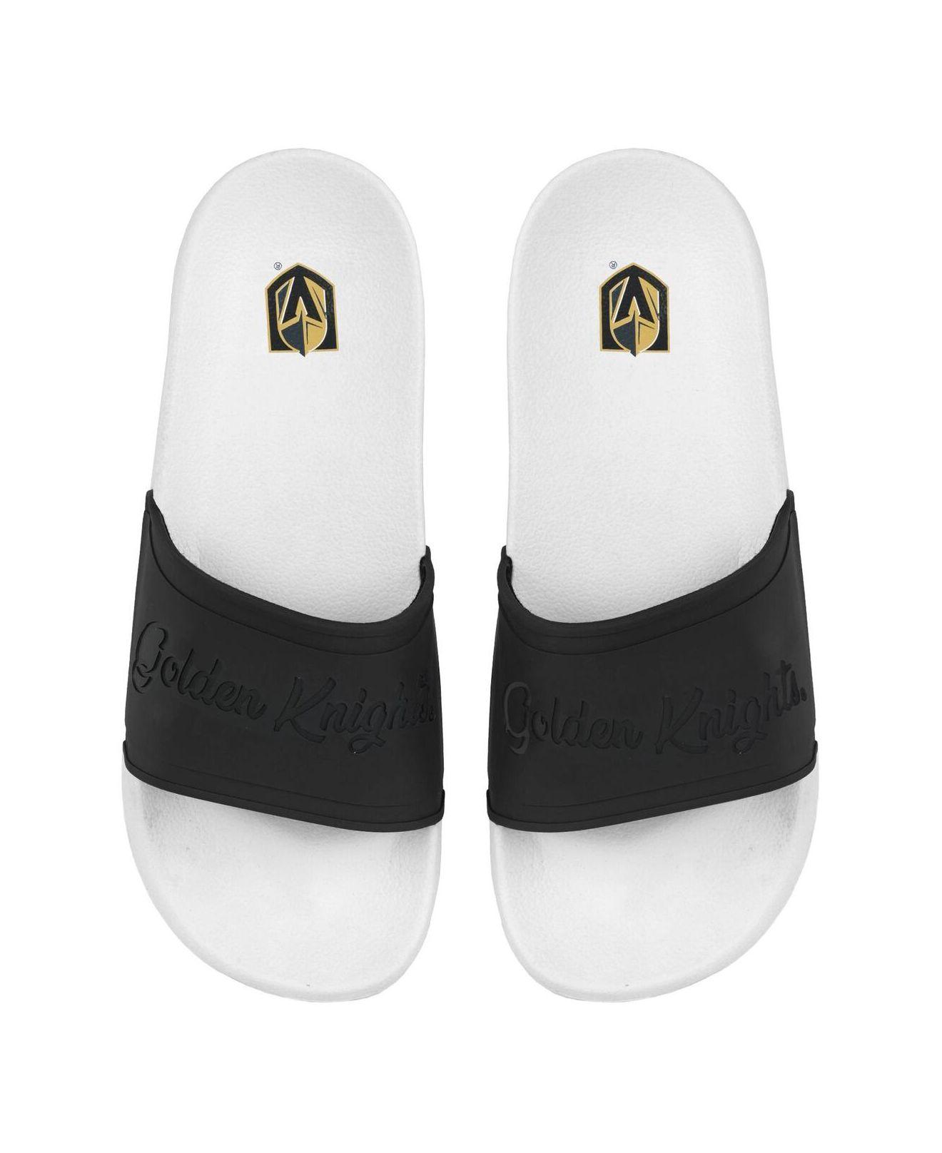 FOCO Vegas Golden Knights Script Wordmark Slide Sandals in White | Lyst