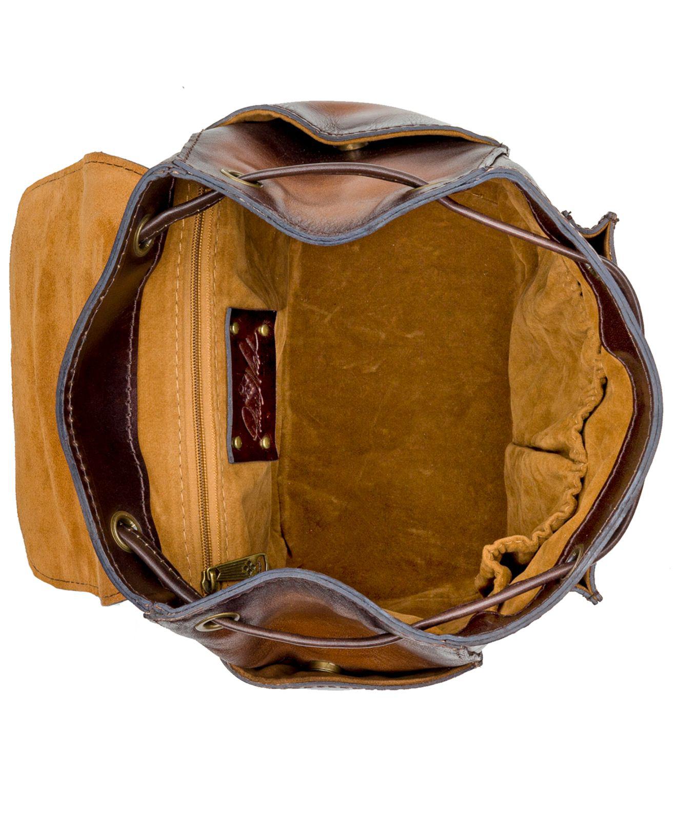 patricia nash aberdeen stained leather backpack