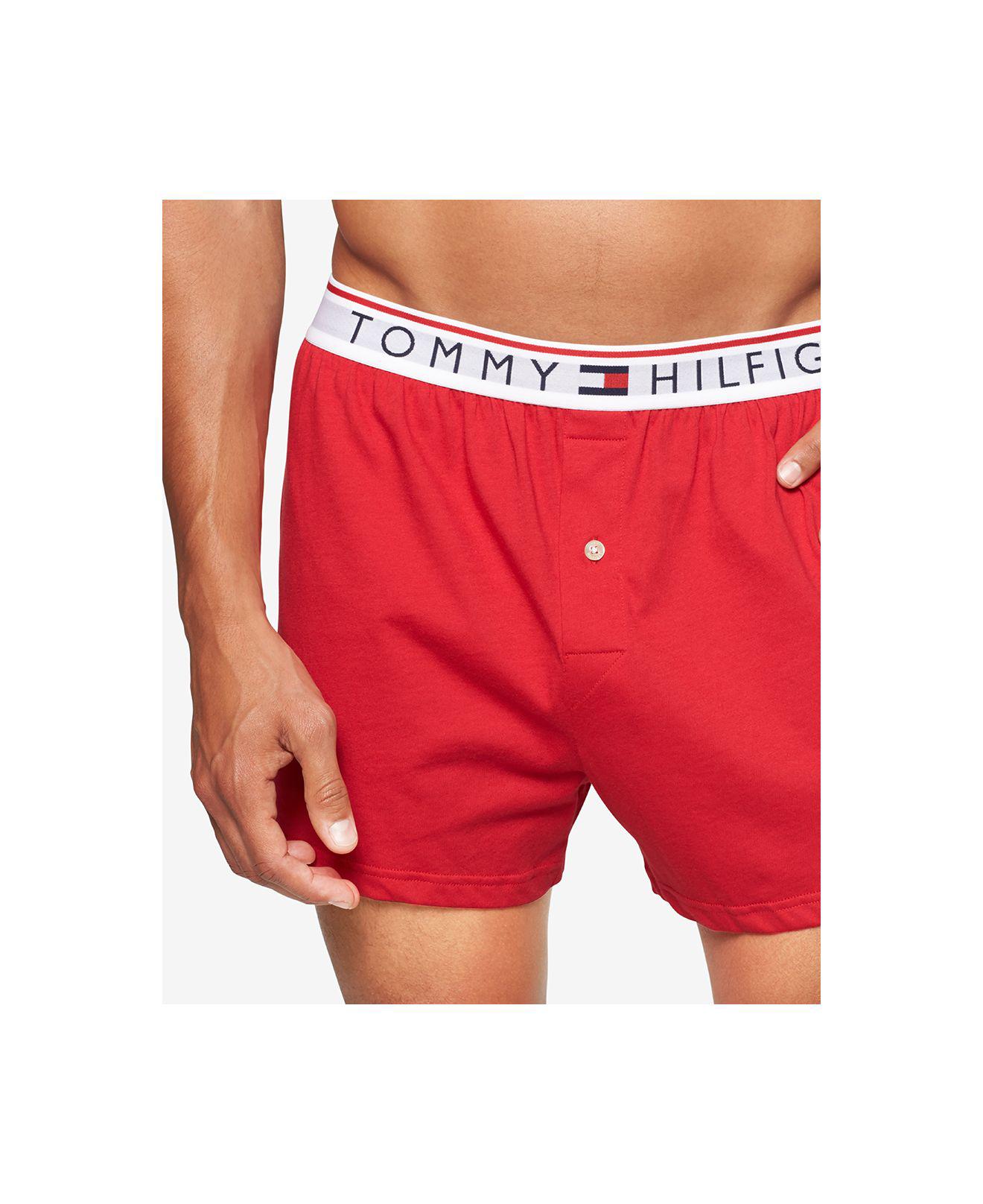 Details about   Tommy Hilfiger Men's Cotton Woven Boxer Icon Trunk