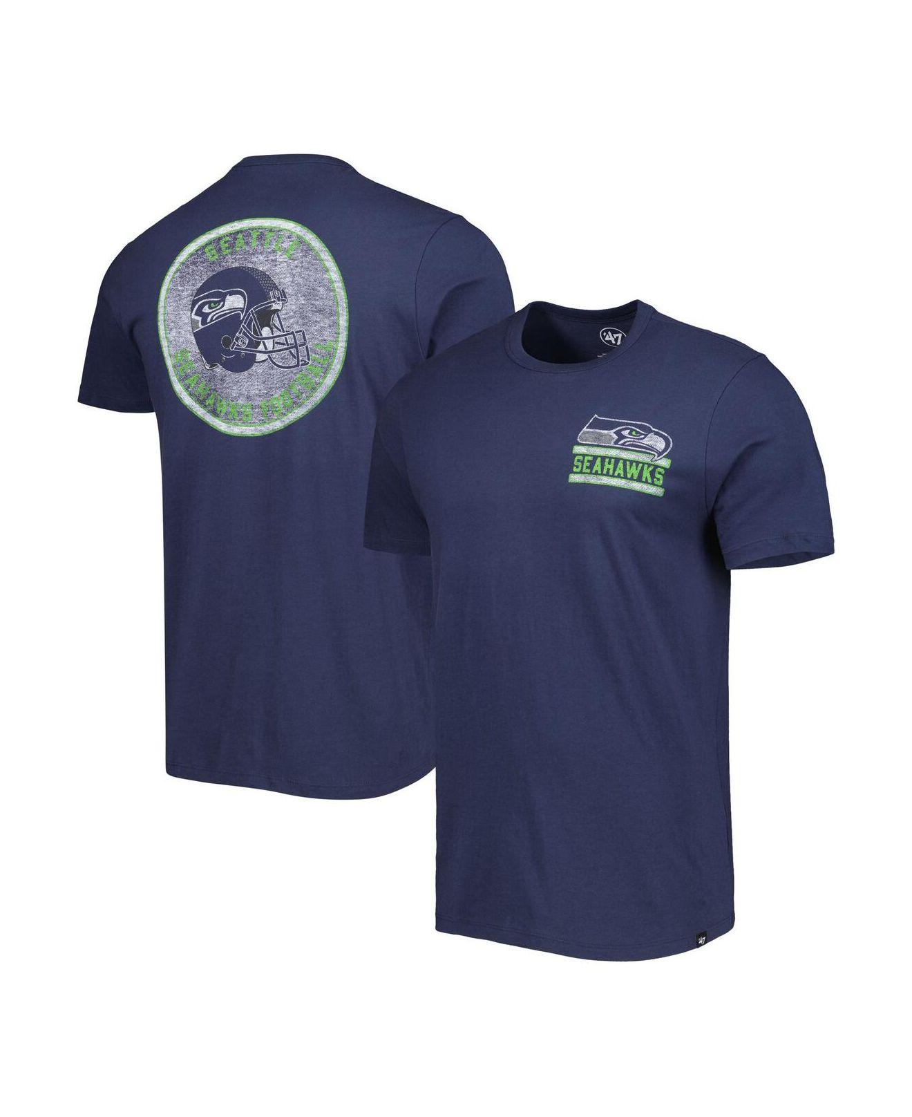 47 Brand College Navy Seattle Seahawks Open Field Franklin T-shirt in Blue  for Men