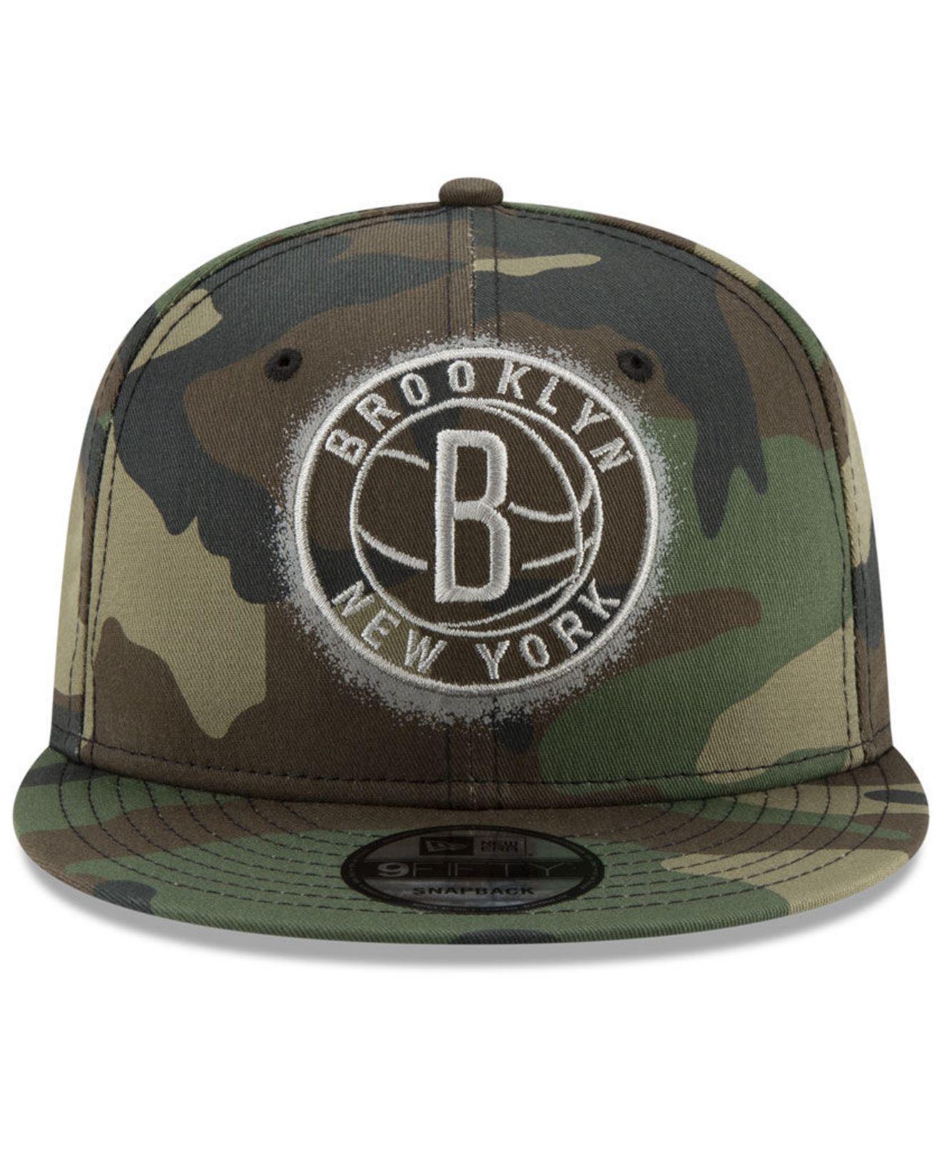 brooklyn nets camo hat