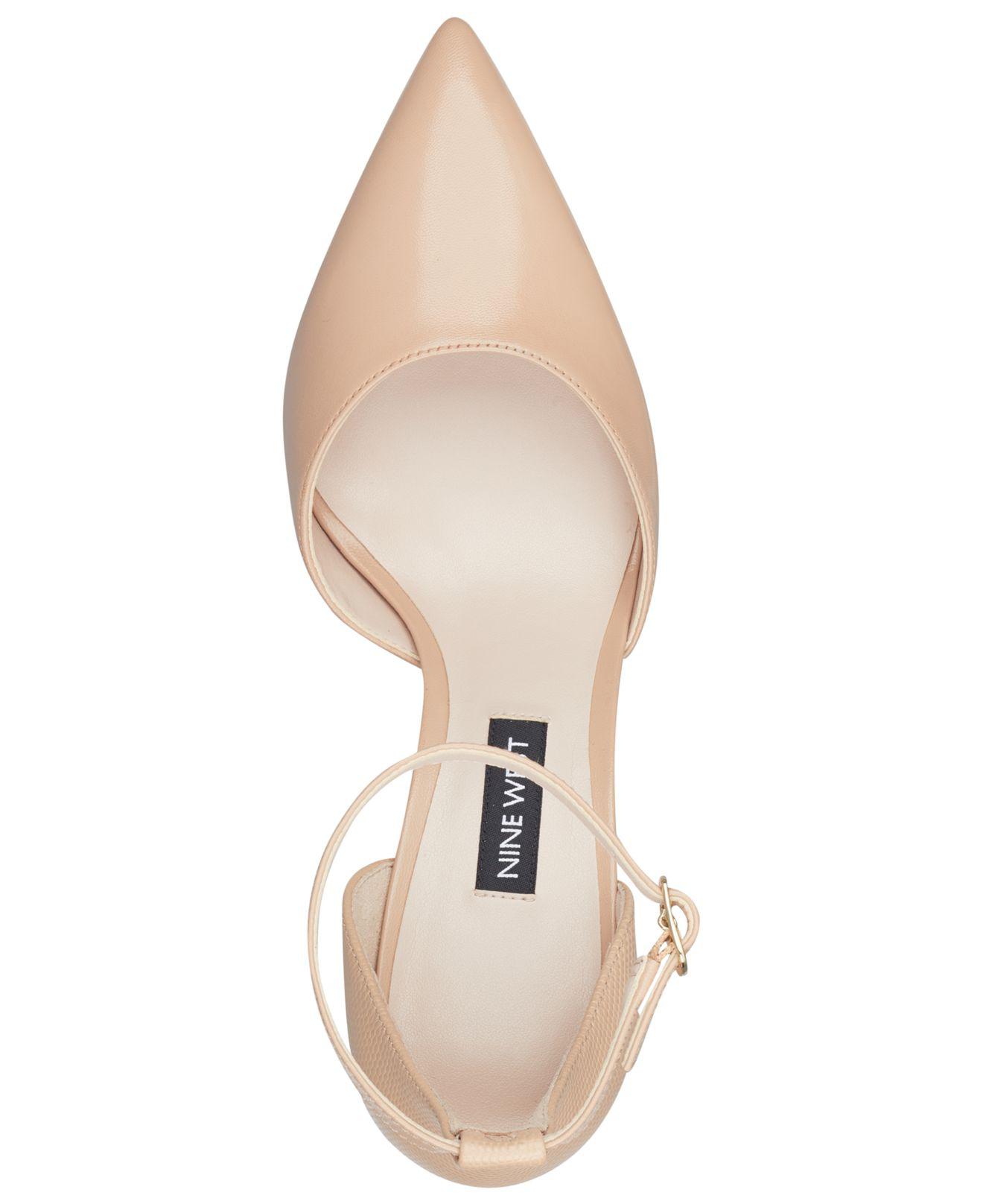 nine west marisa ankle strap pumps