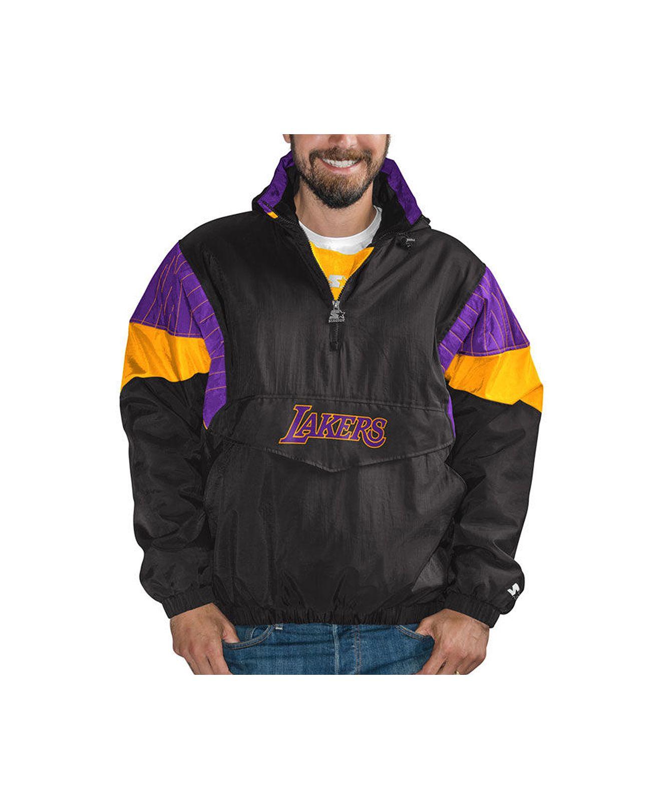 lakers pullover starter jacket