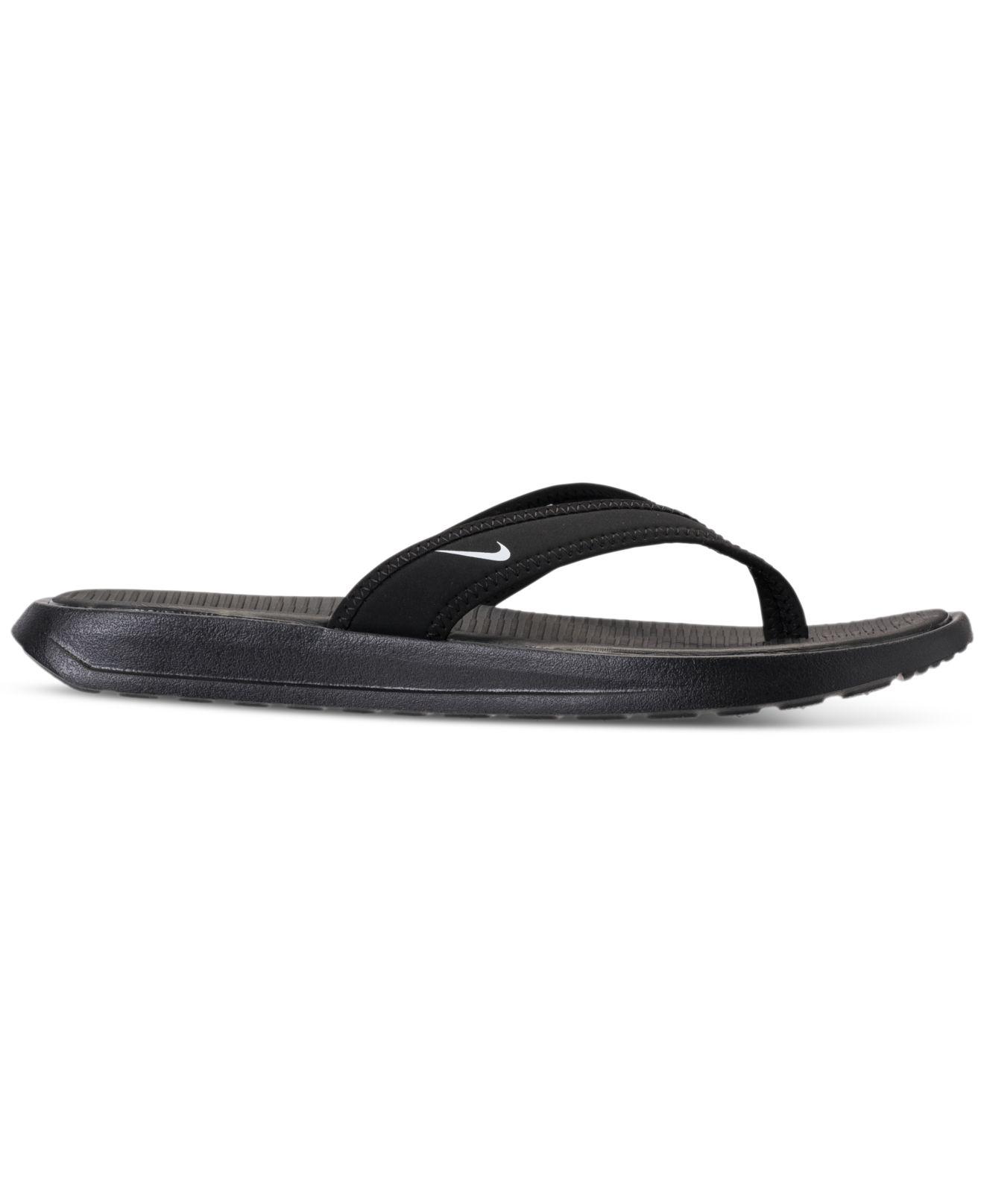 Nike Women's Ultra Celso Thong Sandals From Finish Line in Black - Lyst