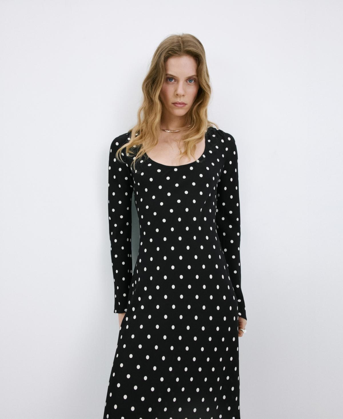 nine west dresses black and white Glass Half Full Mesh Maxi Dress | Black Polka | Womens
