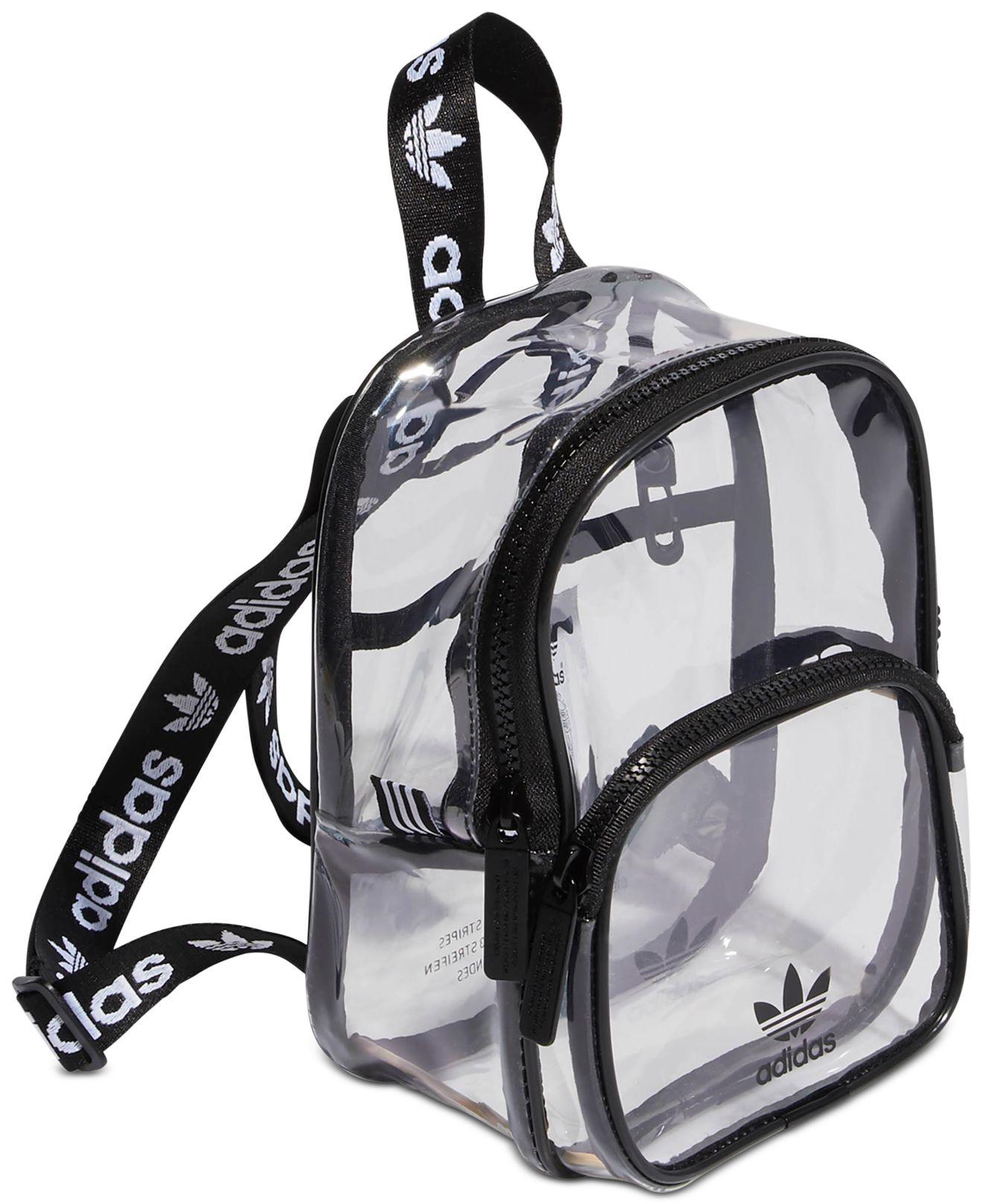 clear adidas mini backpack