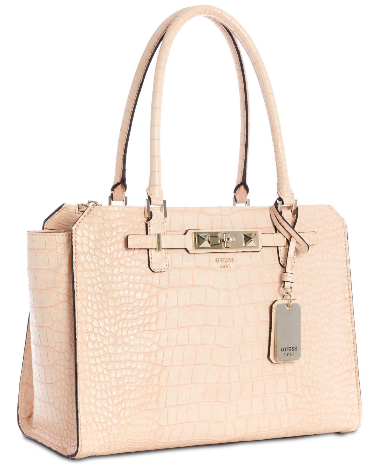 guess cherie status carryall satchel