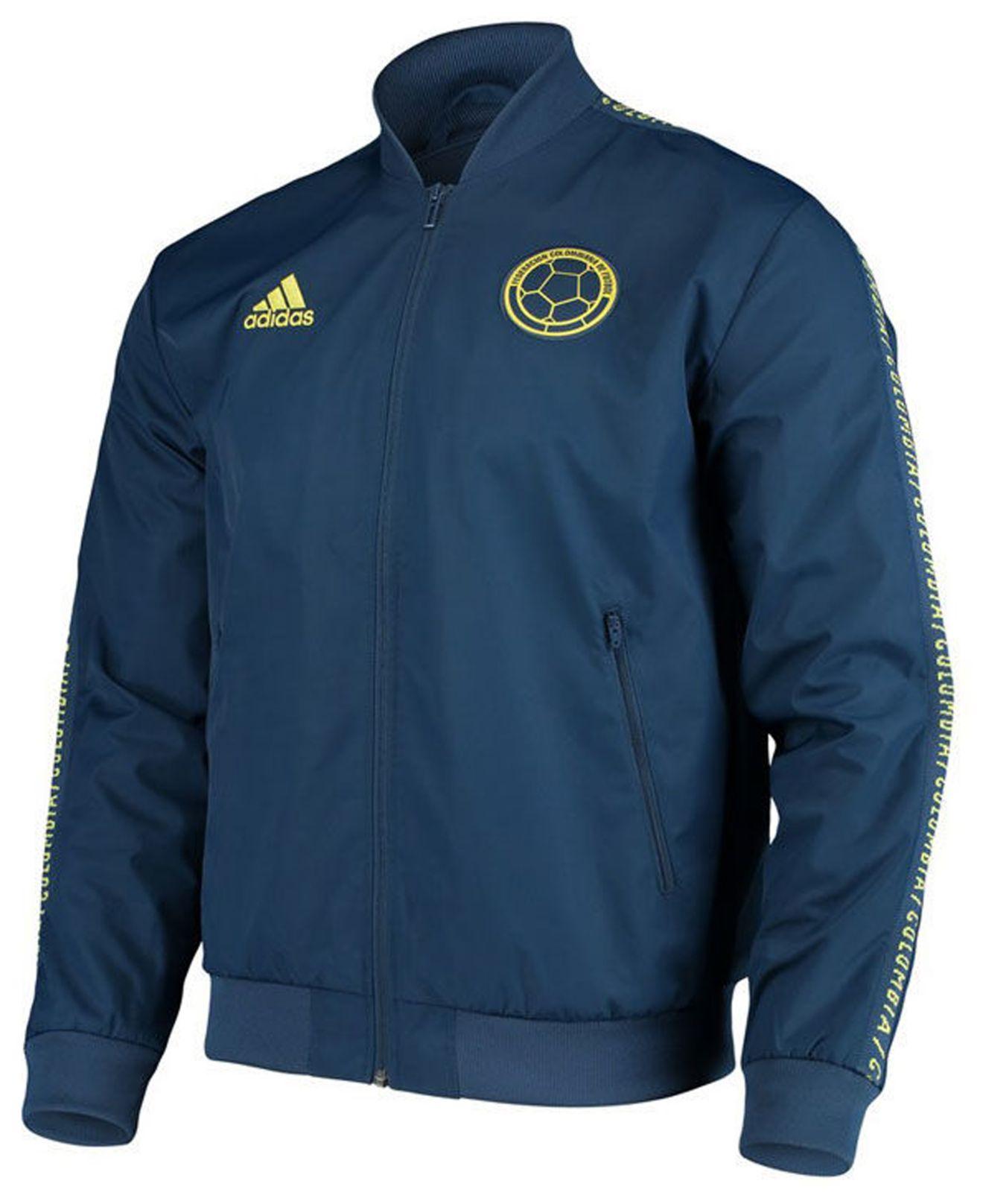 adidas Colombia National Team Anthem Jacket in Blue for Men | Lyst