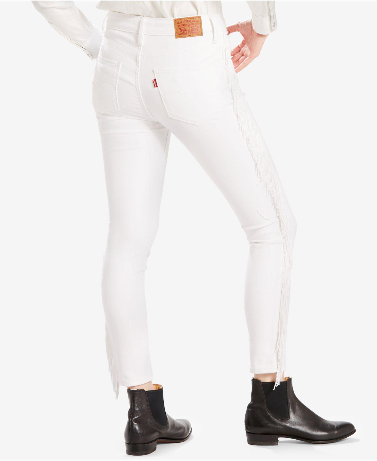 levi fringe jeans