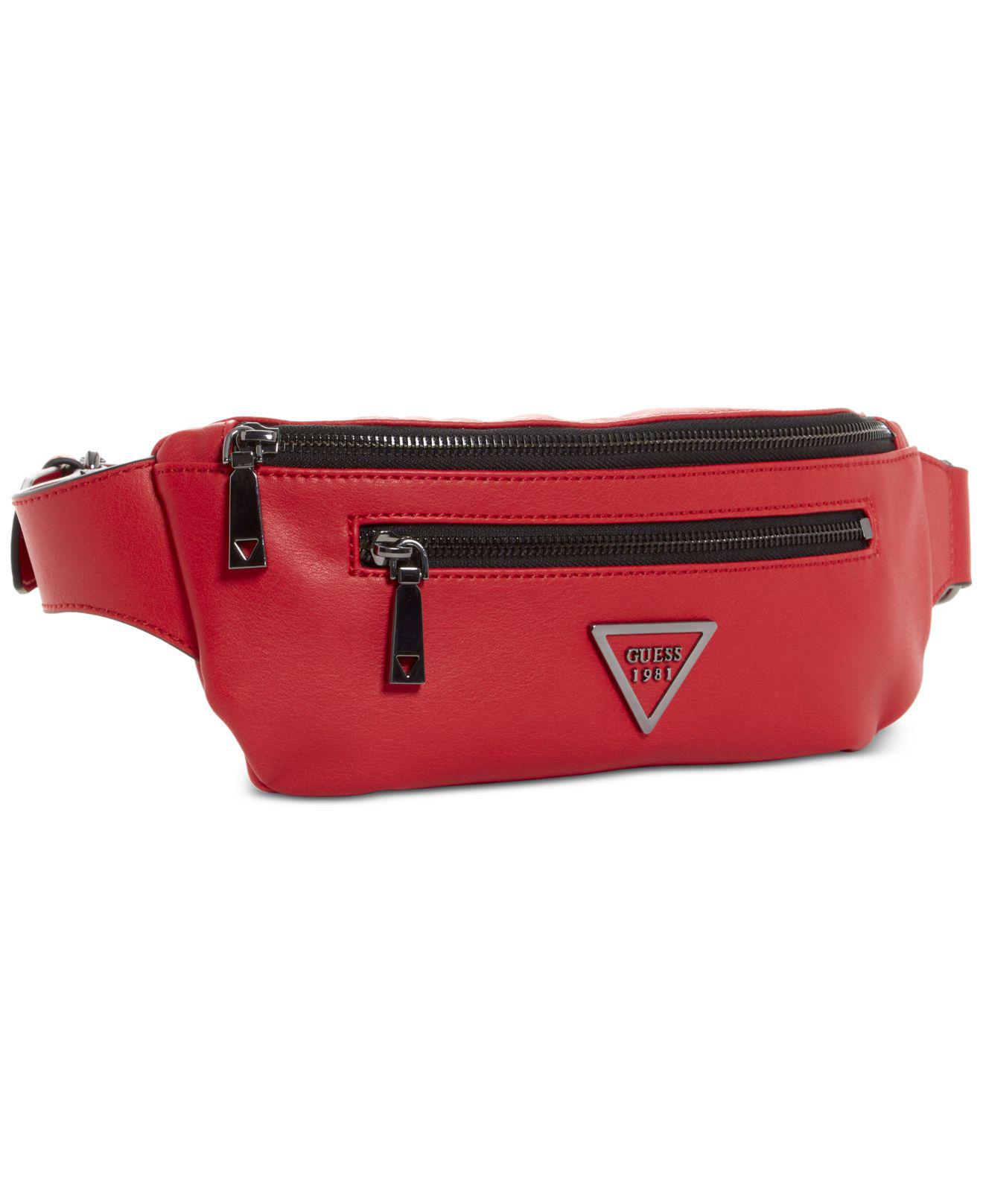 Guess Urban Sport Fanny Pack in Red/Silver (Red) - Lyst