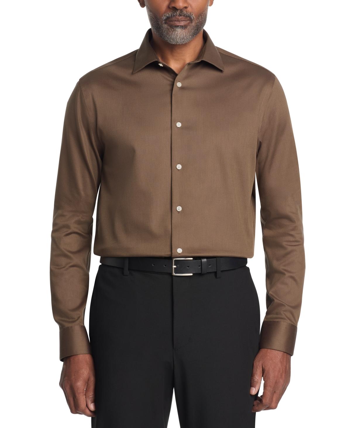 calvin klein steel dress shirt regular fit Calvin Klein Men's Steel Regular Fit Non-Iron Solid Dress Shirt Lilac Mist B4HP (Regular,17.5,36/37)