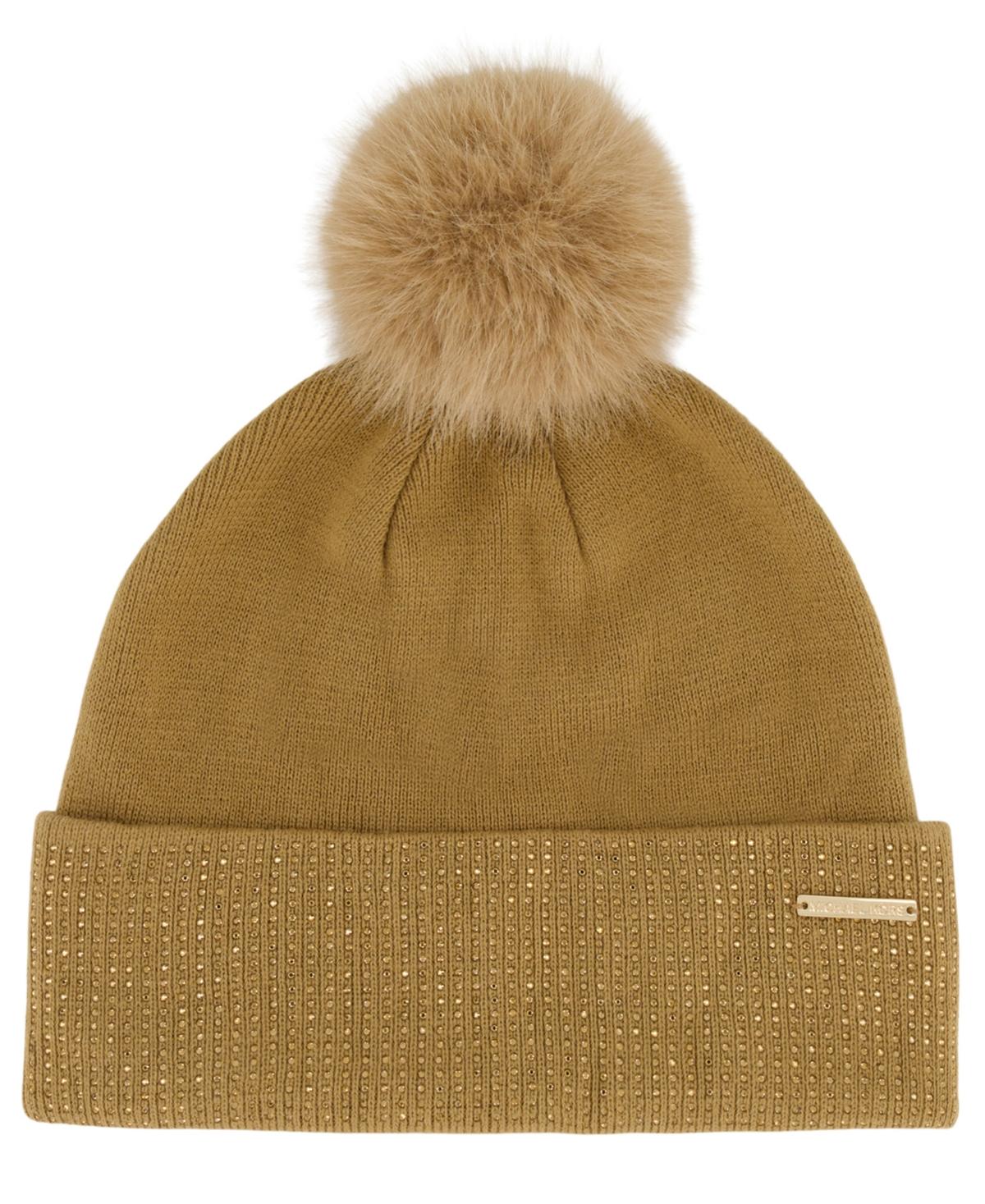 #1373 Michael Kors Womens Fine Crystal Cuff Hat Michael Kors Michael Fine Crystal Cuff Hat in Natural | Lyst main image 2