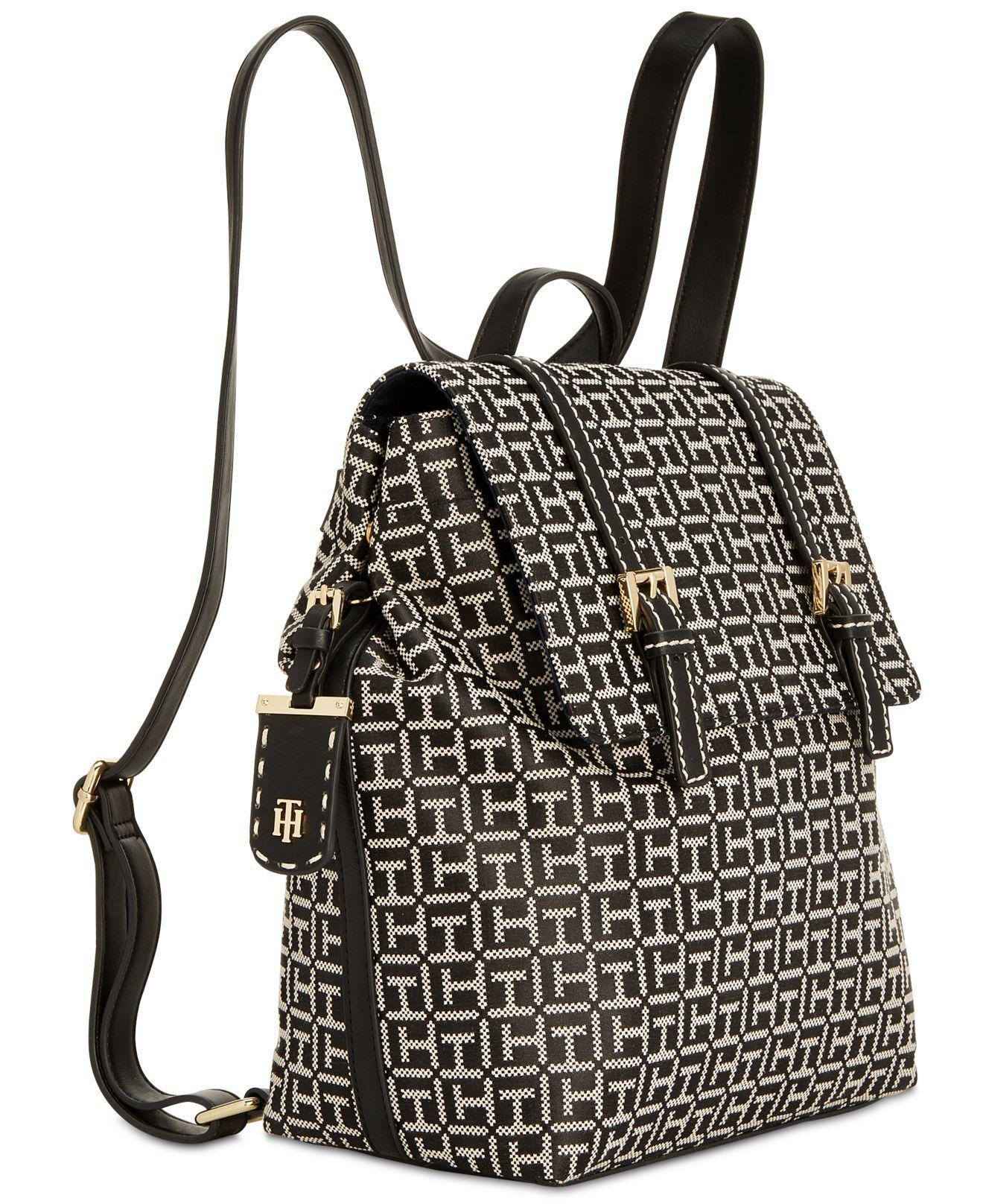 tommy hilfiger jacquard backpack