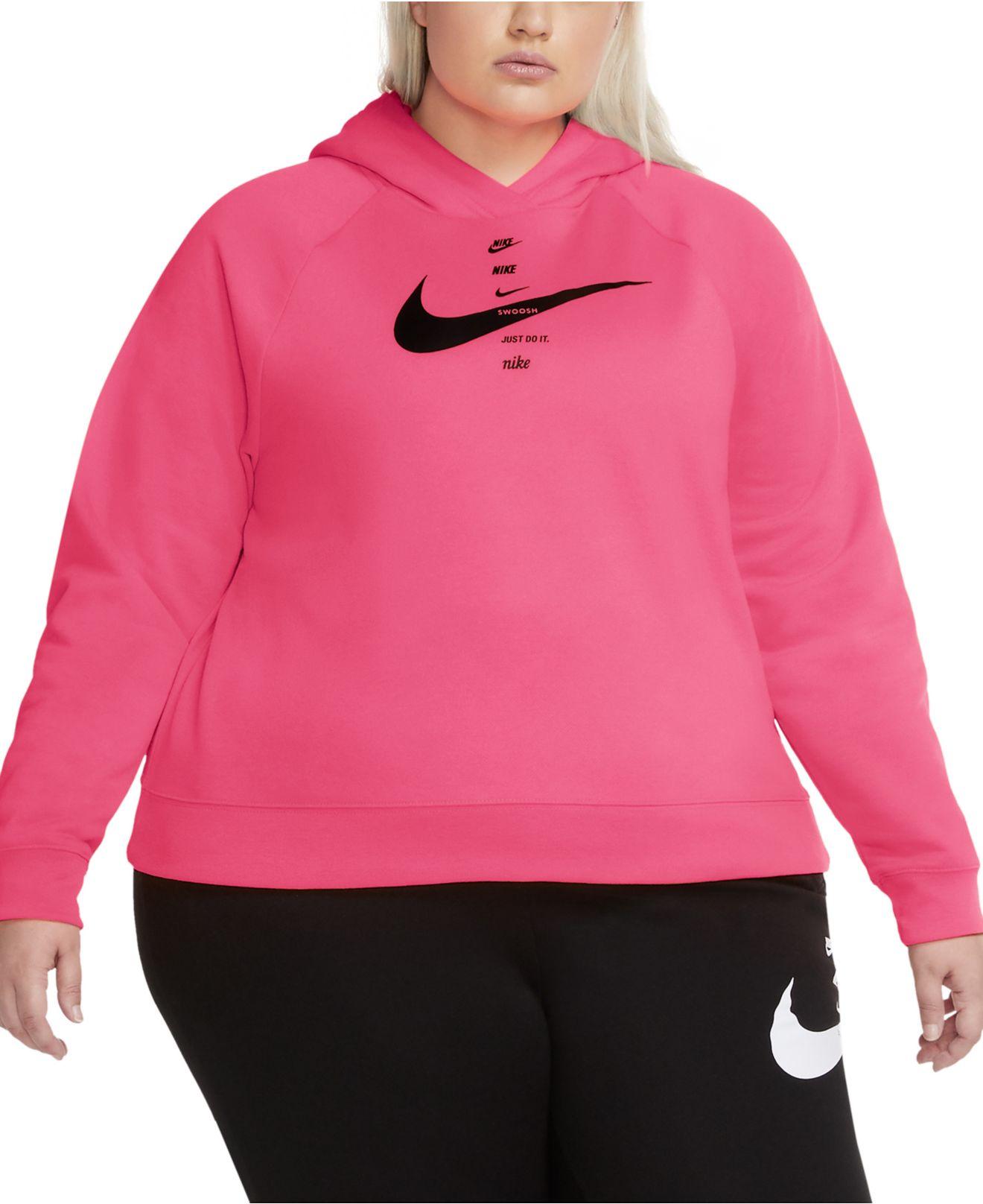 Nike Swoosh Hoodie (pink Glow) - Sale | Lyst