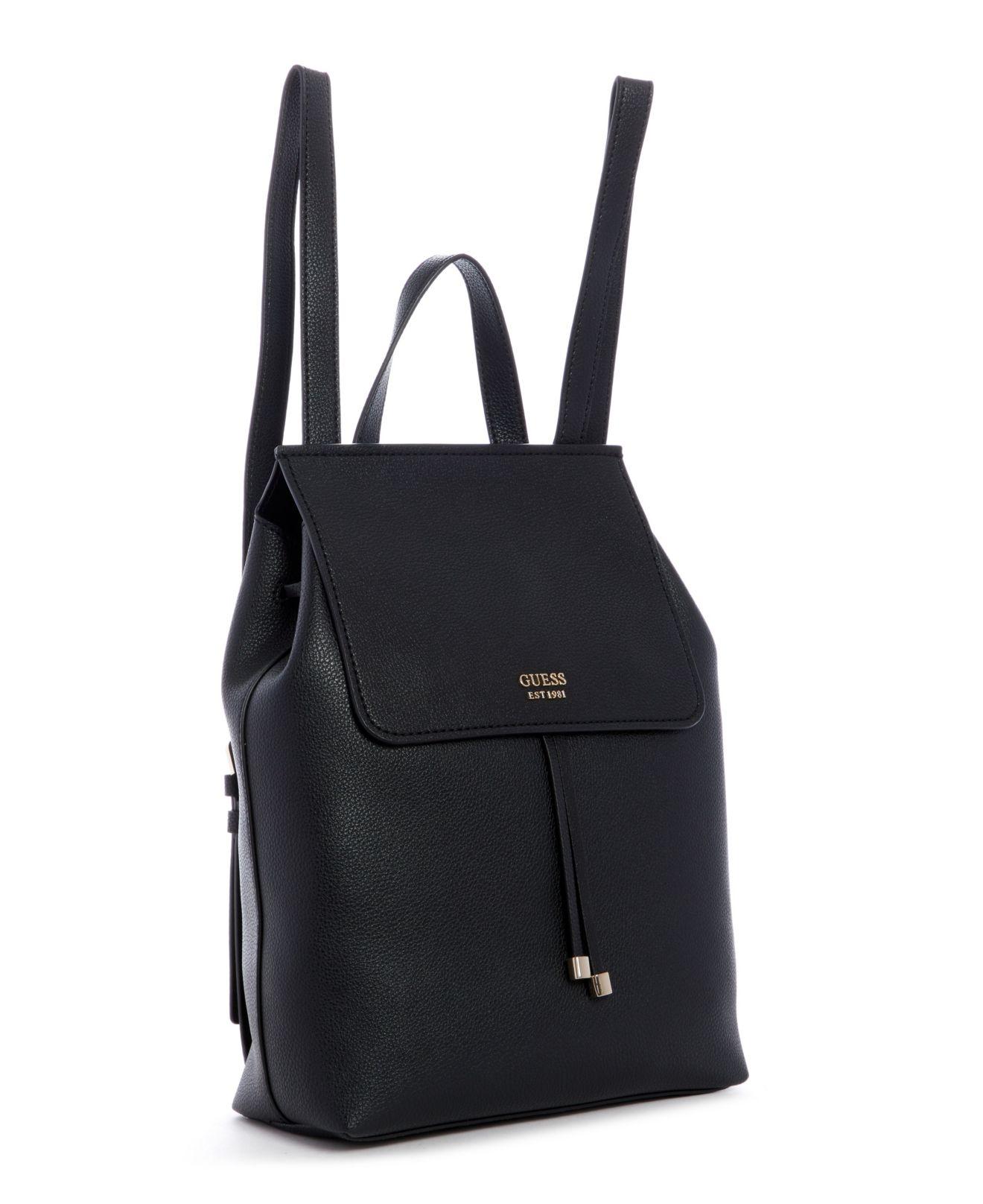 Vegan leather backpack GUESS Black in Vegan leather - 41222944