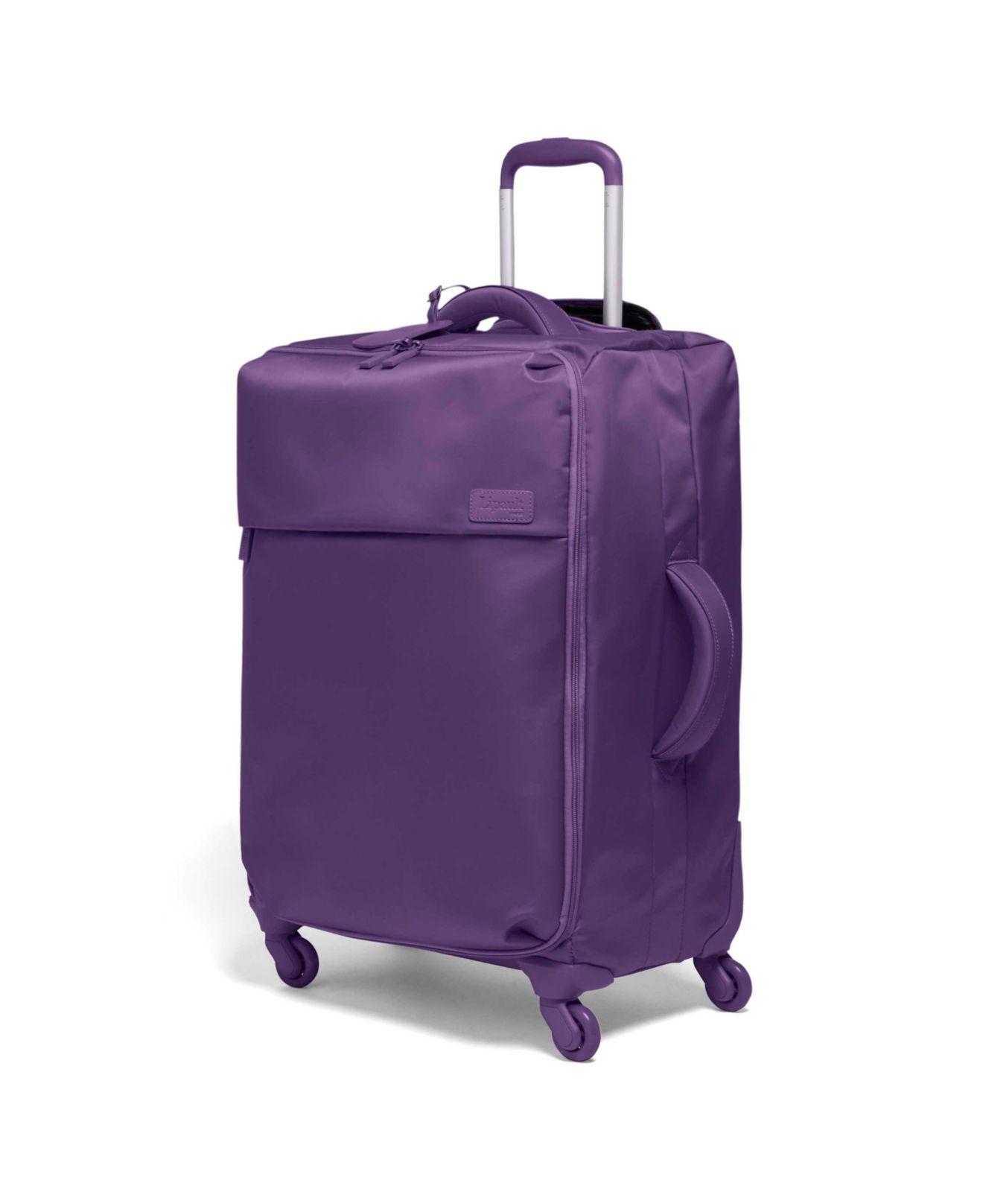 lipault purple luggage