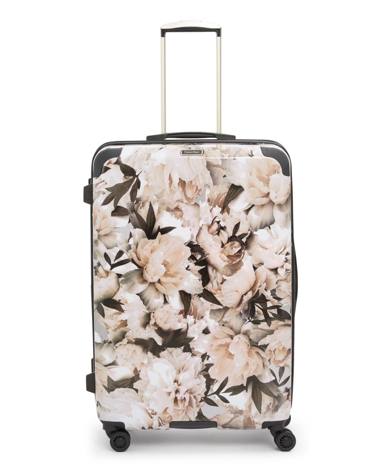 Calvin Klein International Cabin (floral White) Luggage | Lyst