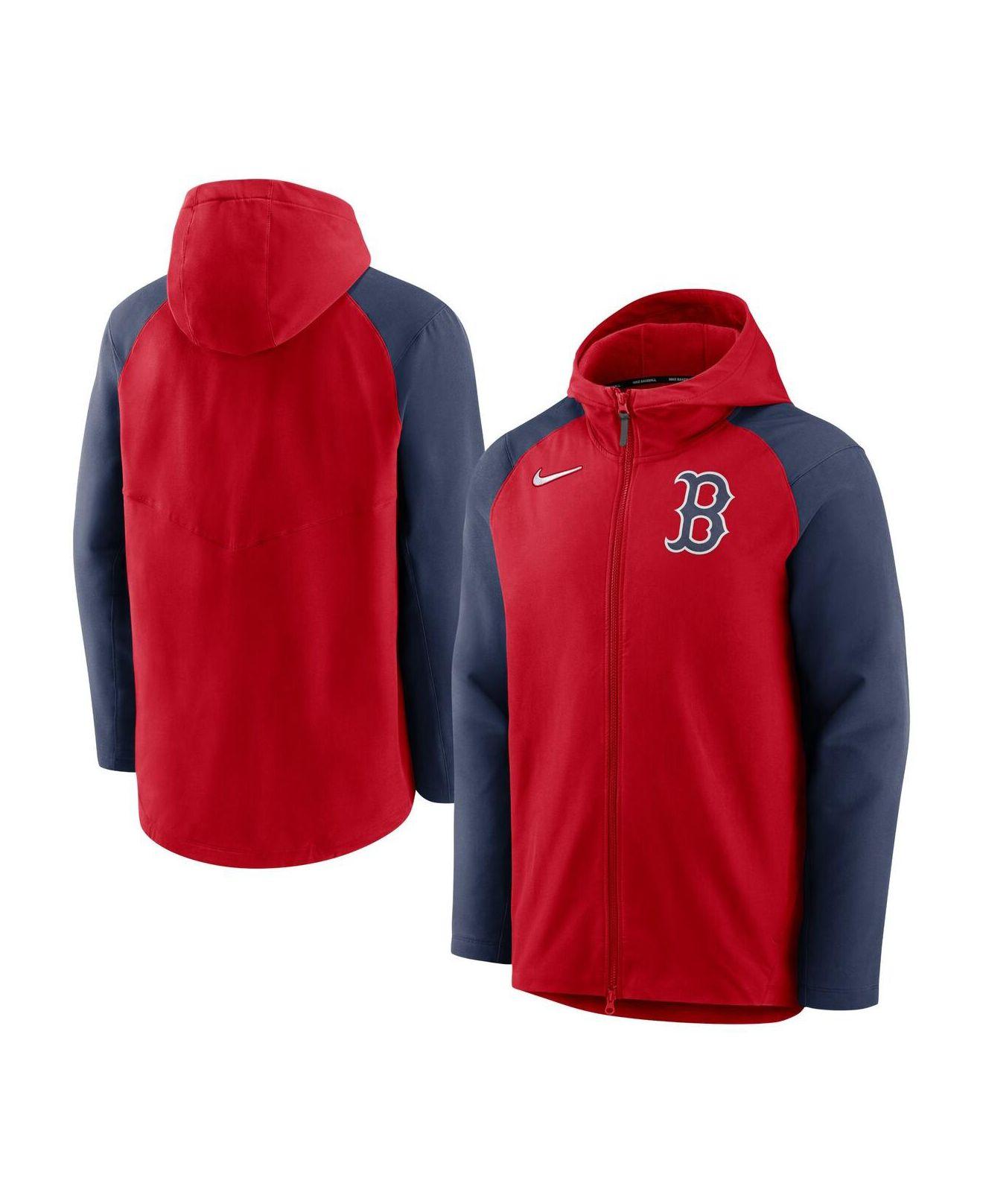 Nike Red, Navy Boston Red Sox Authentic Collection Performance Raglan  Full-zip Hoodie for Men | Lyst