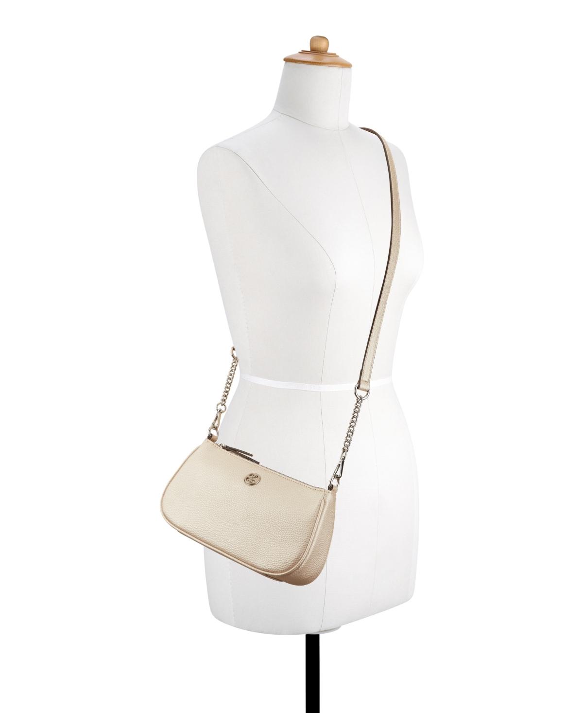 Nine West Women's Omyra Quilted Phone Chain Crossbody Bag – Silver, 8x5x2 Inches, Perfect For Everyday - View #4