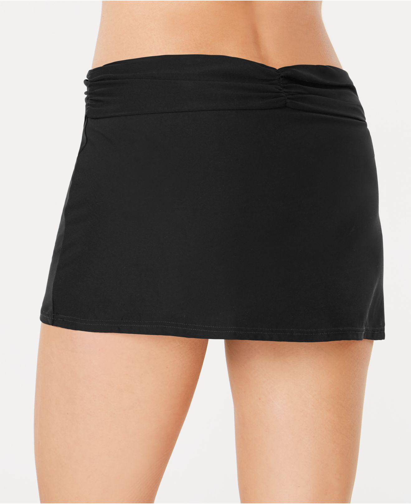 macys swim skirts