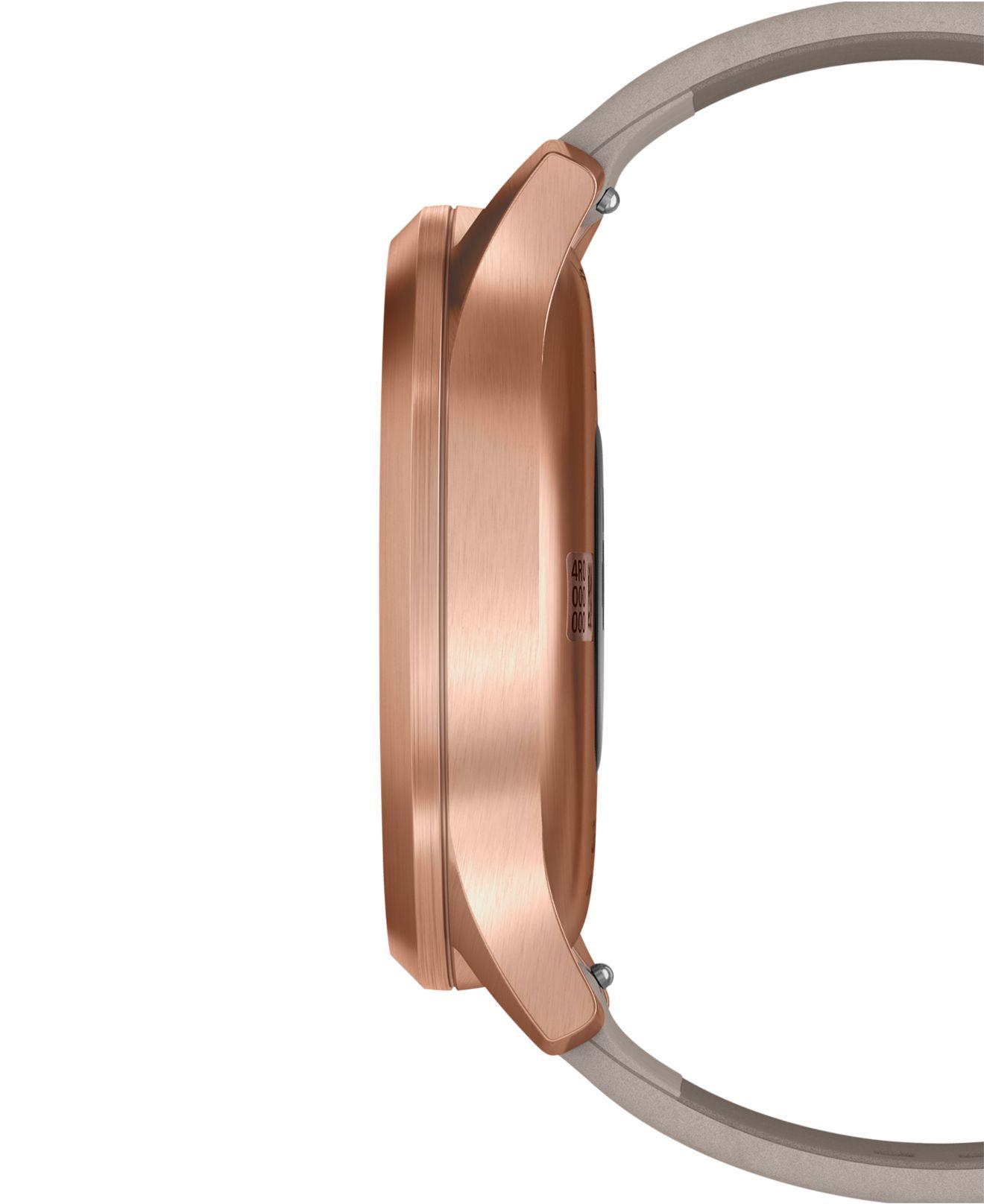 garmin vivomove hr gray suede band