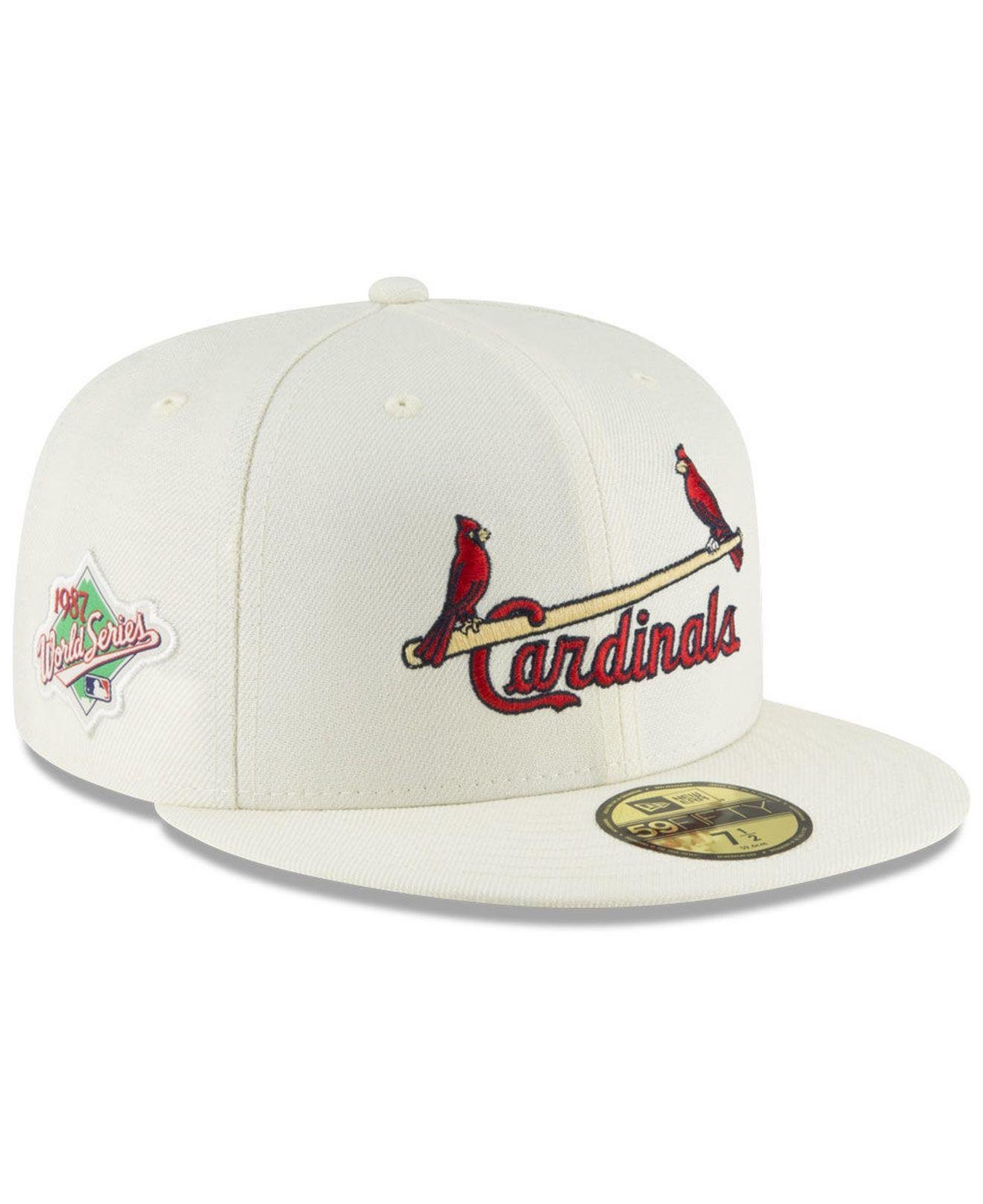KTZ St. Louis Cardinals Vintage World Series Patch 59fifty Cap for Men