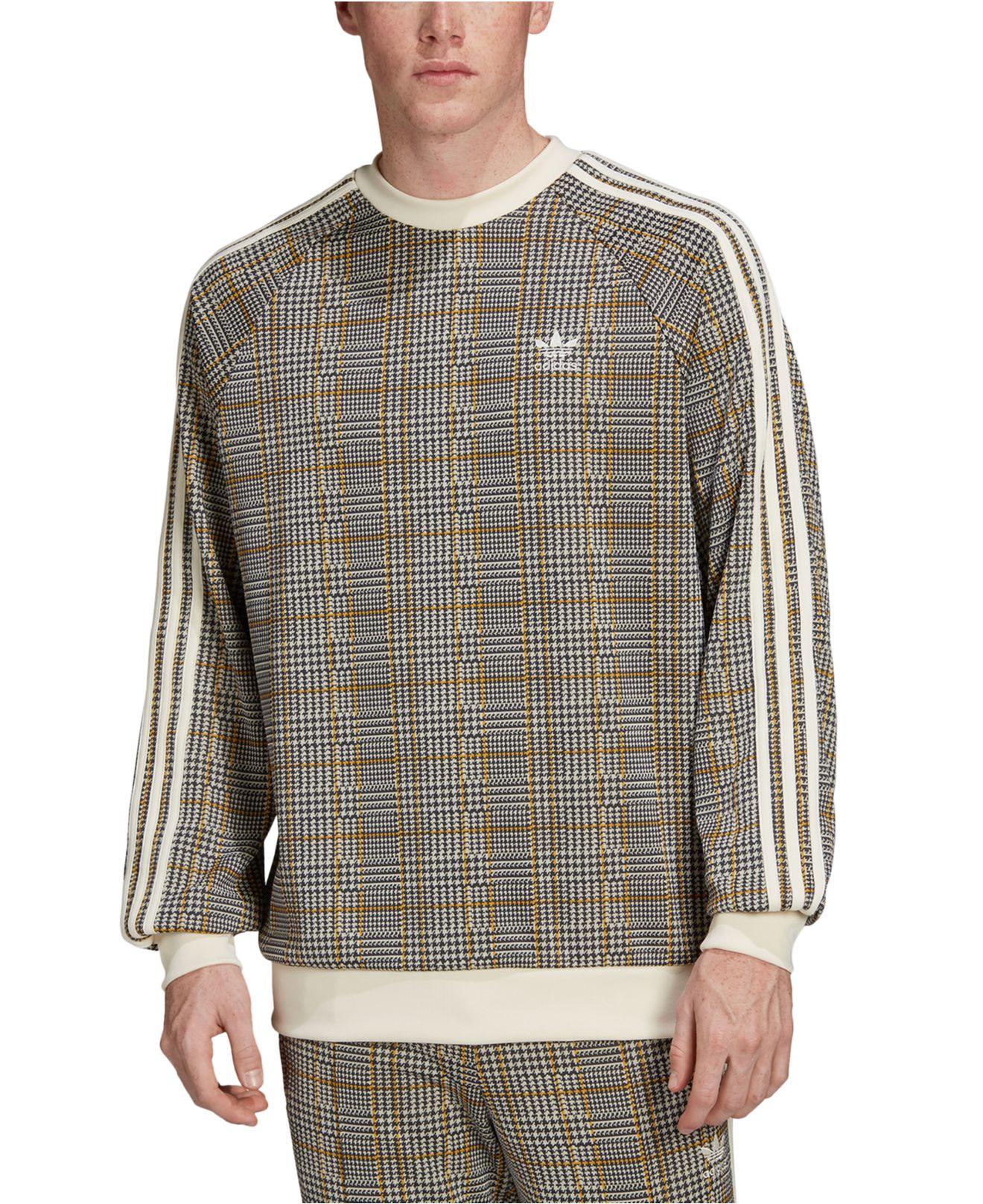 adidas Originals Tartan Plaid Sweatshirt for Men | Lyst
