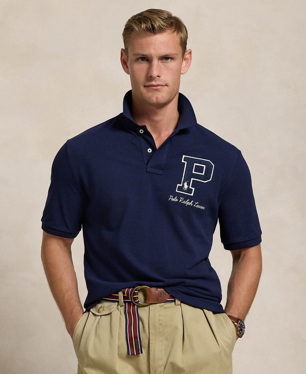 Classic fit logo mesh polo hot sale