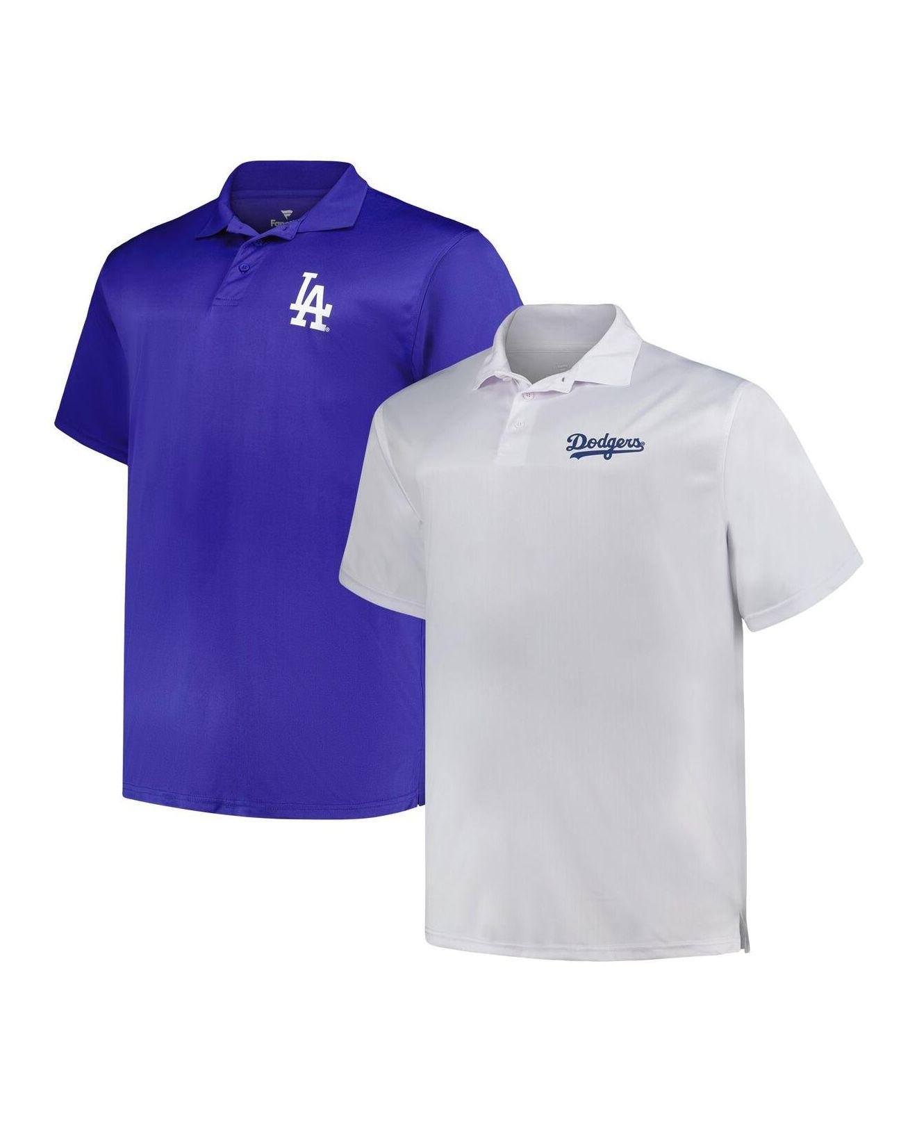 Profile White, Royal Los Angeles Dodgers Big And Tall Two-pack Solid Polo  Shirt Set in Blue for Men | Lyst