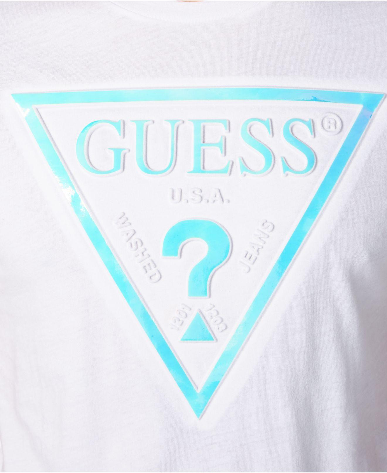 guess holographic shirt