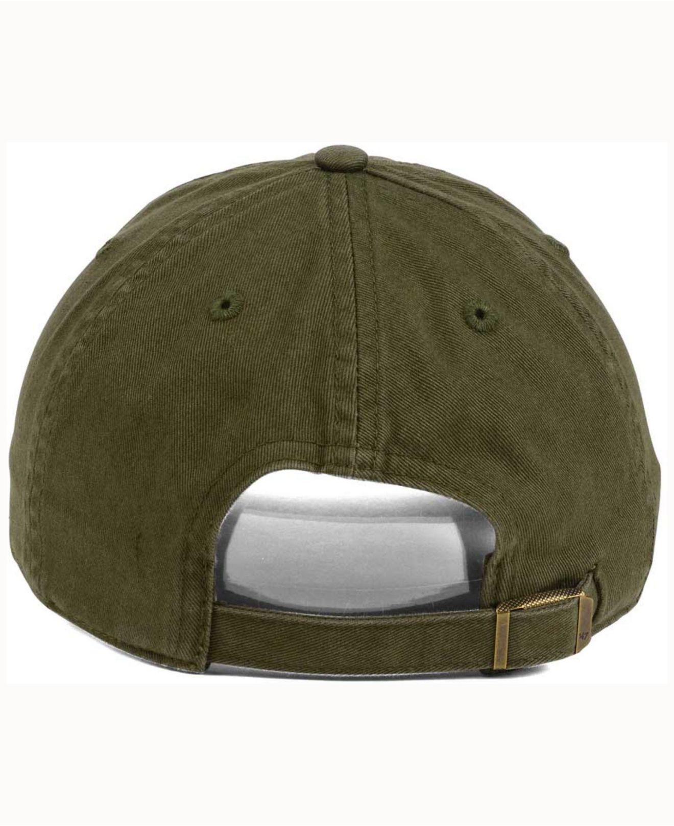 47 Brand Olive White Clean Up Cap in Green | Lyst