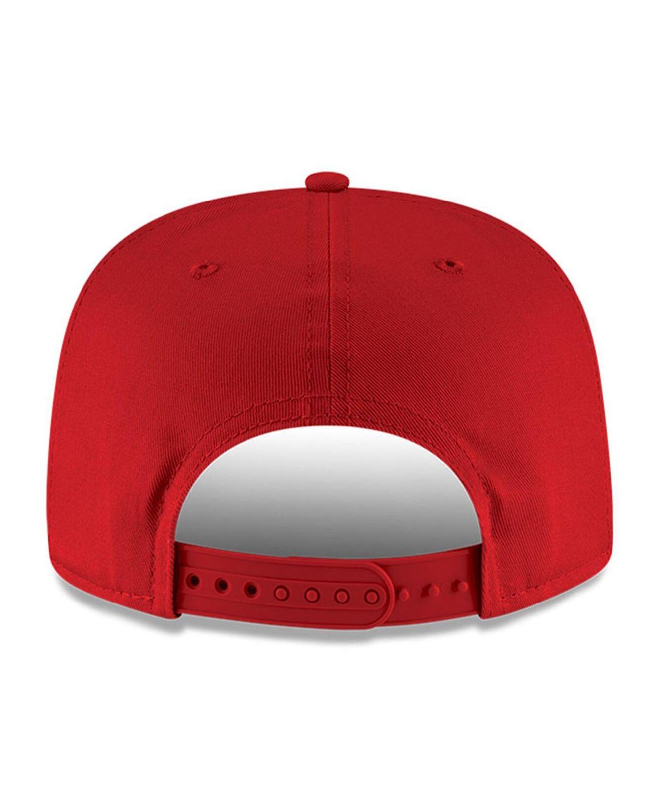 New Era Men's Gold, Scarlet San Francisco 49Ers Uniform Stripe 9Fifty  Snapback Hat - Macy's in 2023