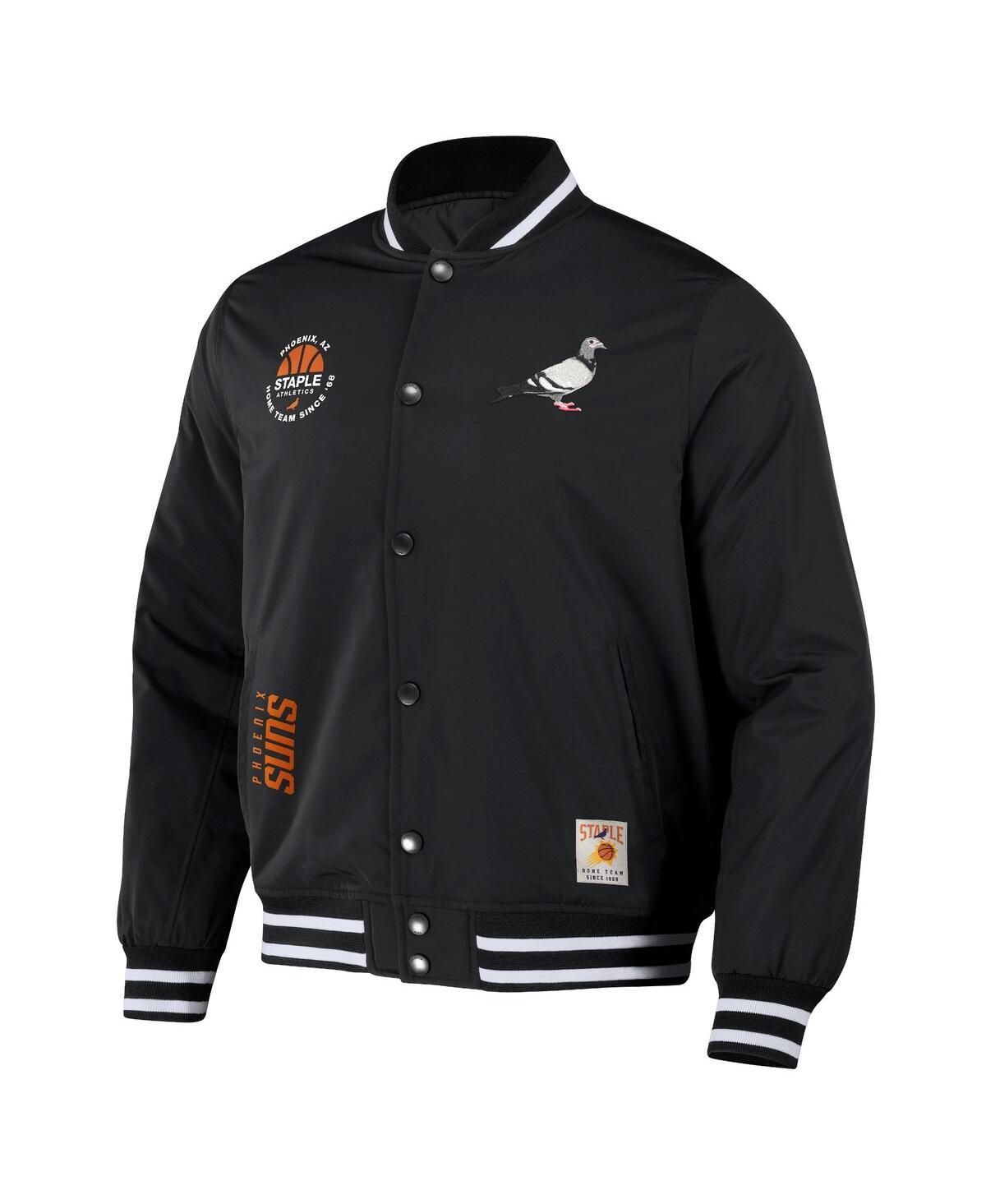 LA Clippers NBA x Staple My City Full-Snap Varsity Jacket - Black