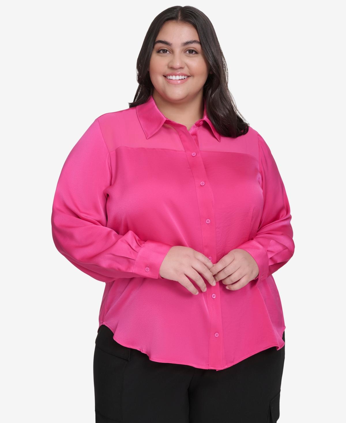 dkny plus size tops