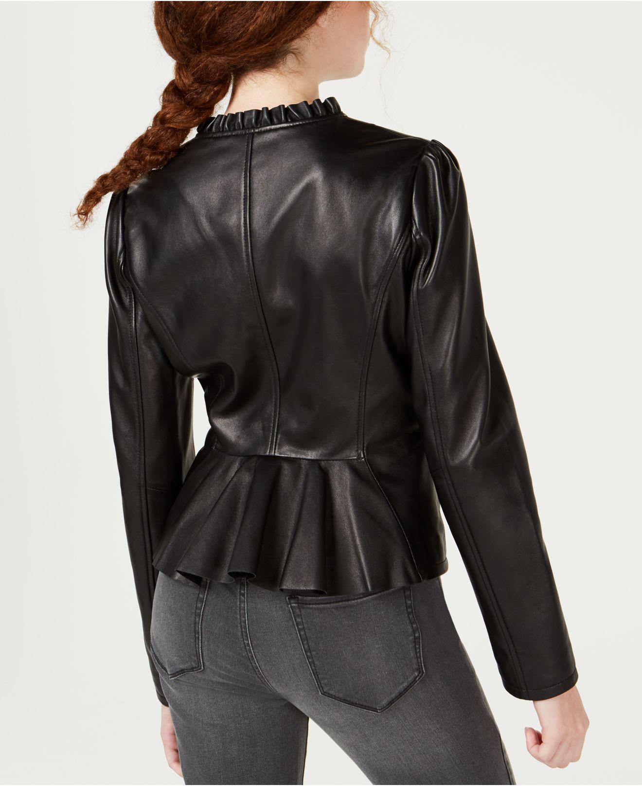 maison jules leather jacket