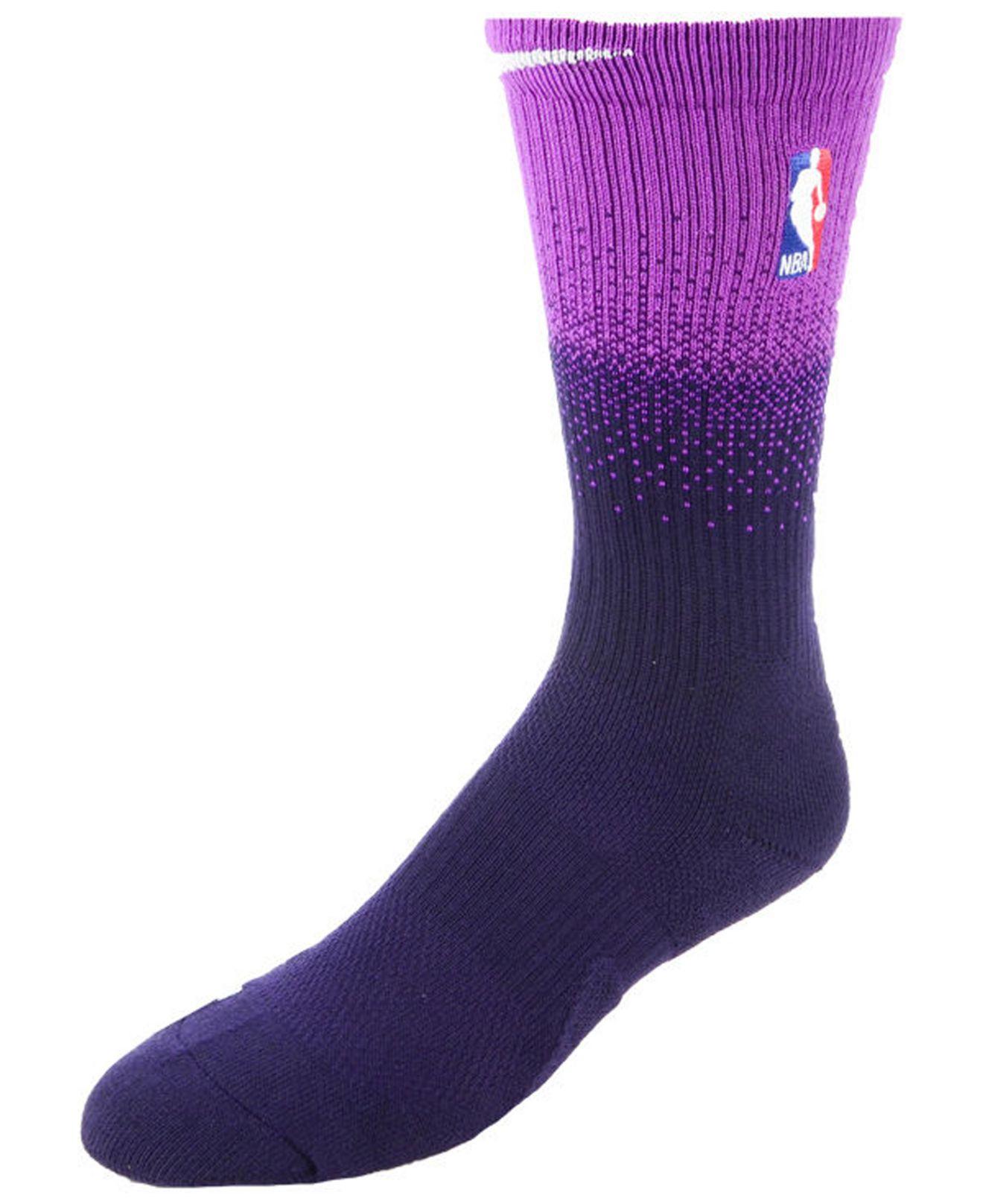 purple nike elite socks