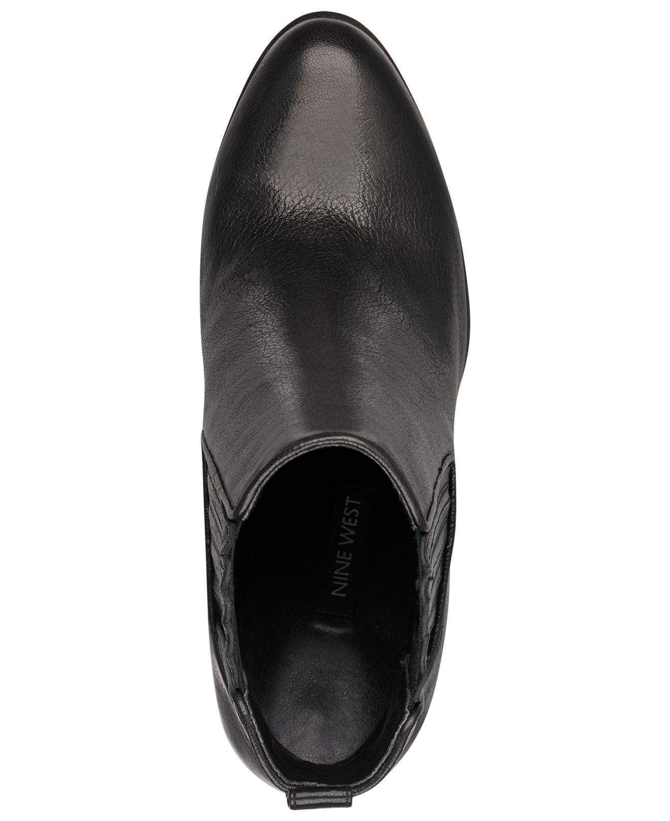 nine west crimson booties