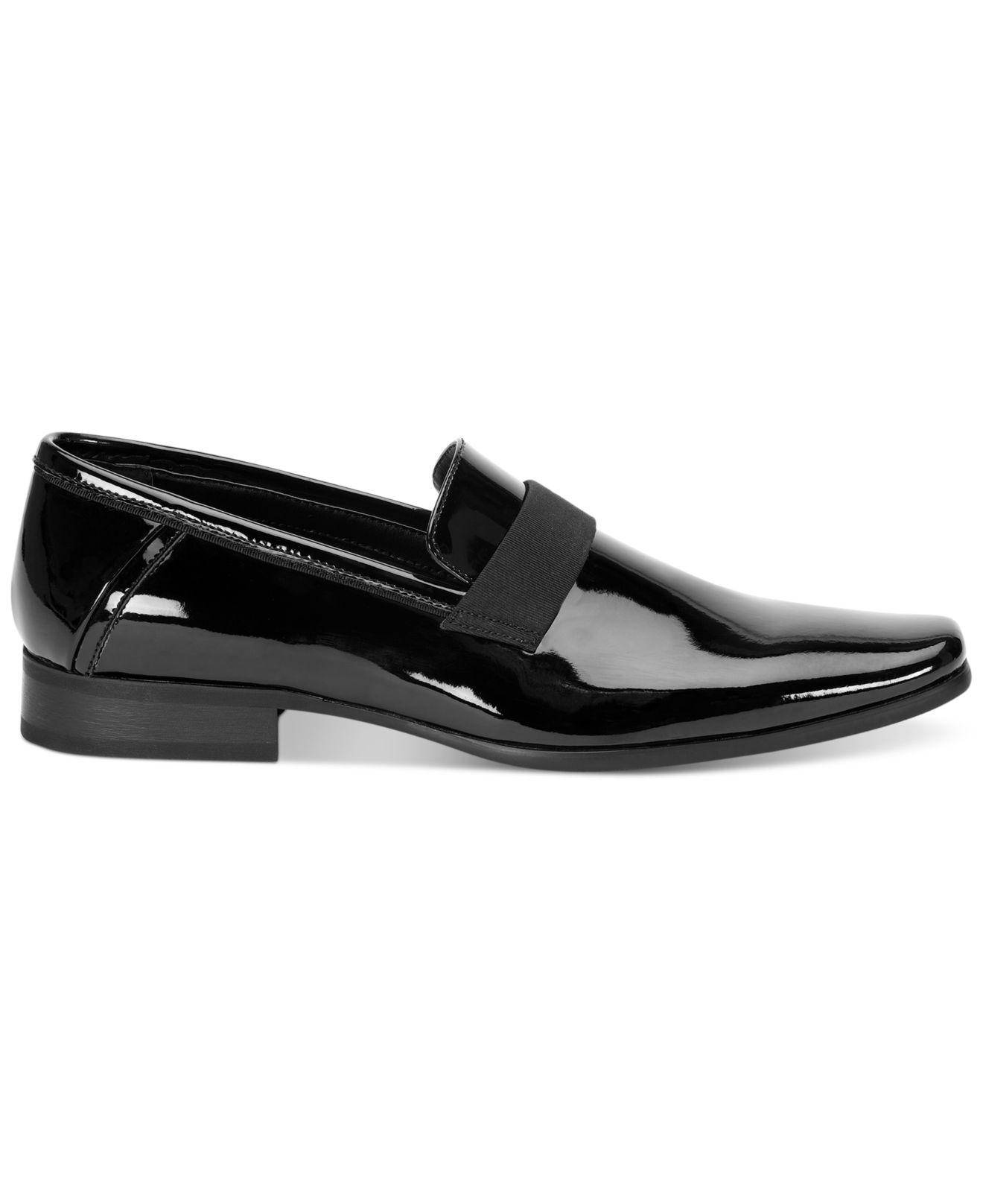 Calvin Klein Bernard Patent Slip-on Loafer in Black for Men | Lyst