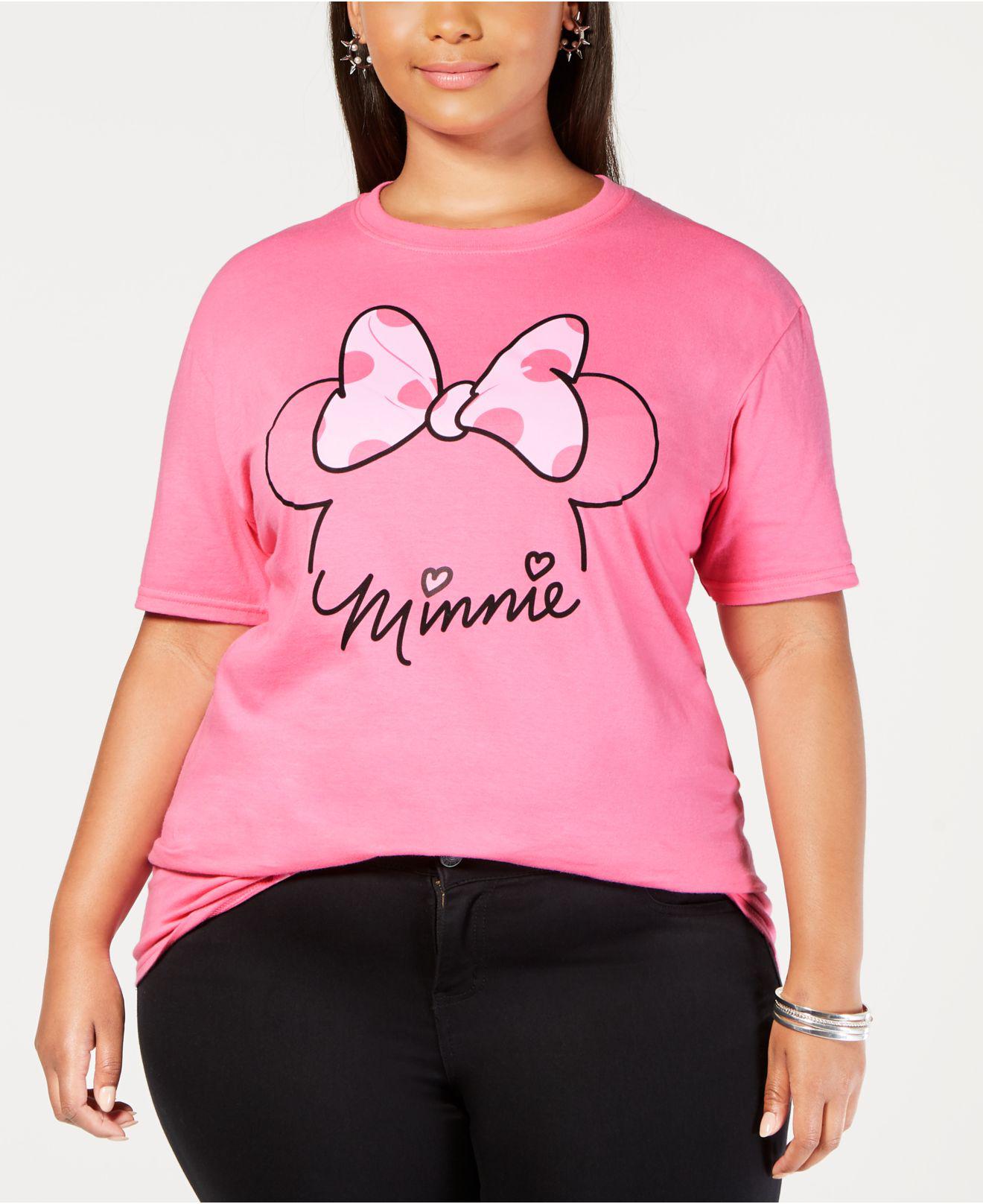 Disney Plus Size Cotton Minnie Mouse Breast Cancer Awareness T-shirt in  Pink | Lyst