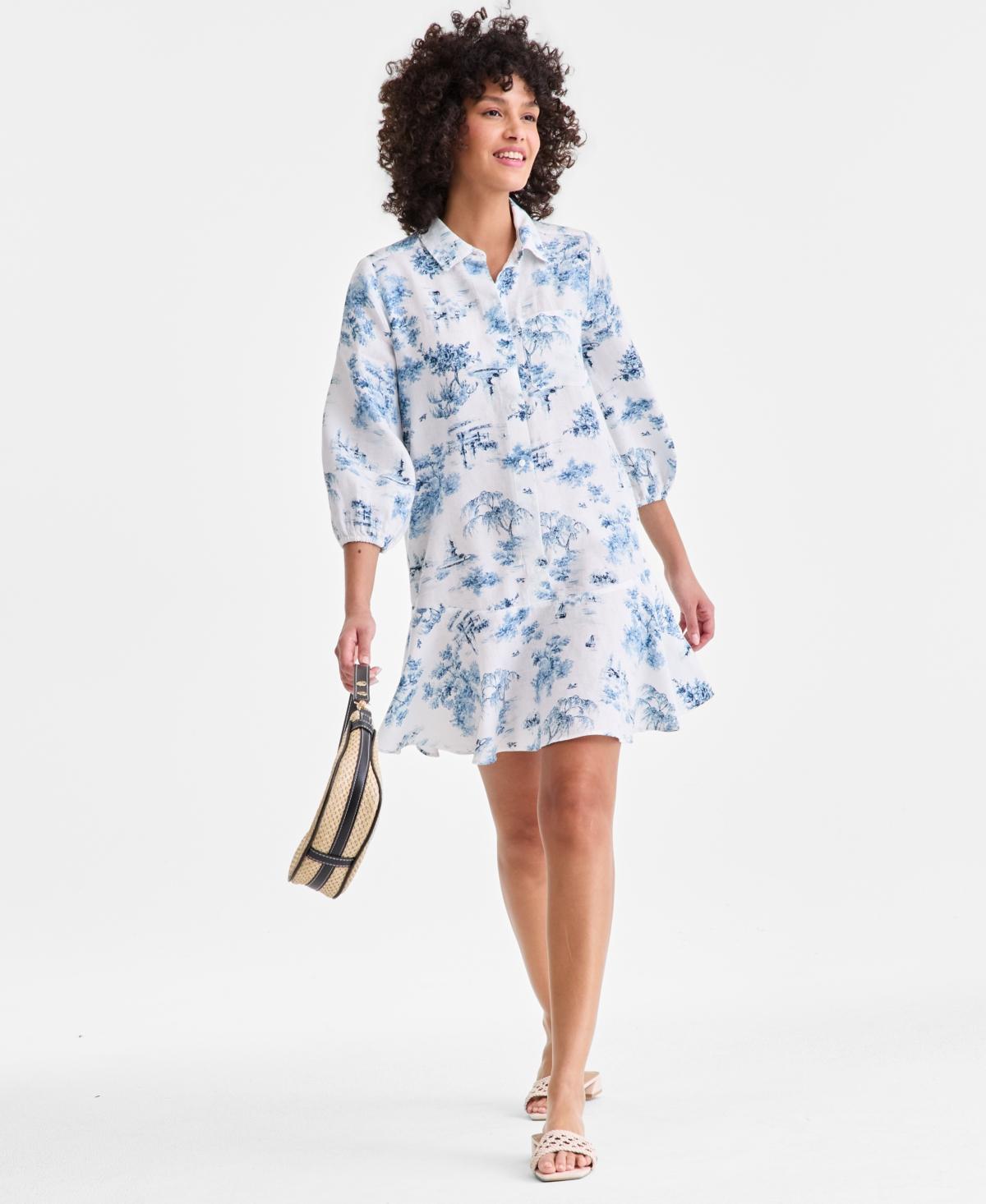 linen babydoll dress Sandy Linen Babydoll Dress – Boobird main image 0