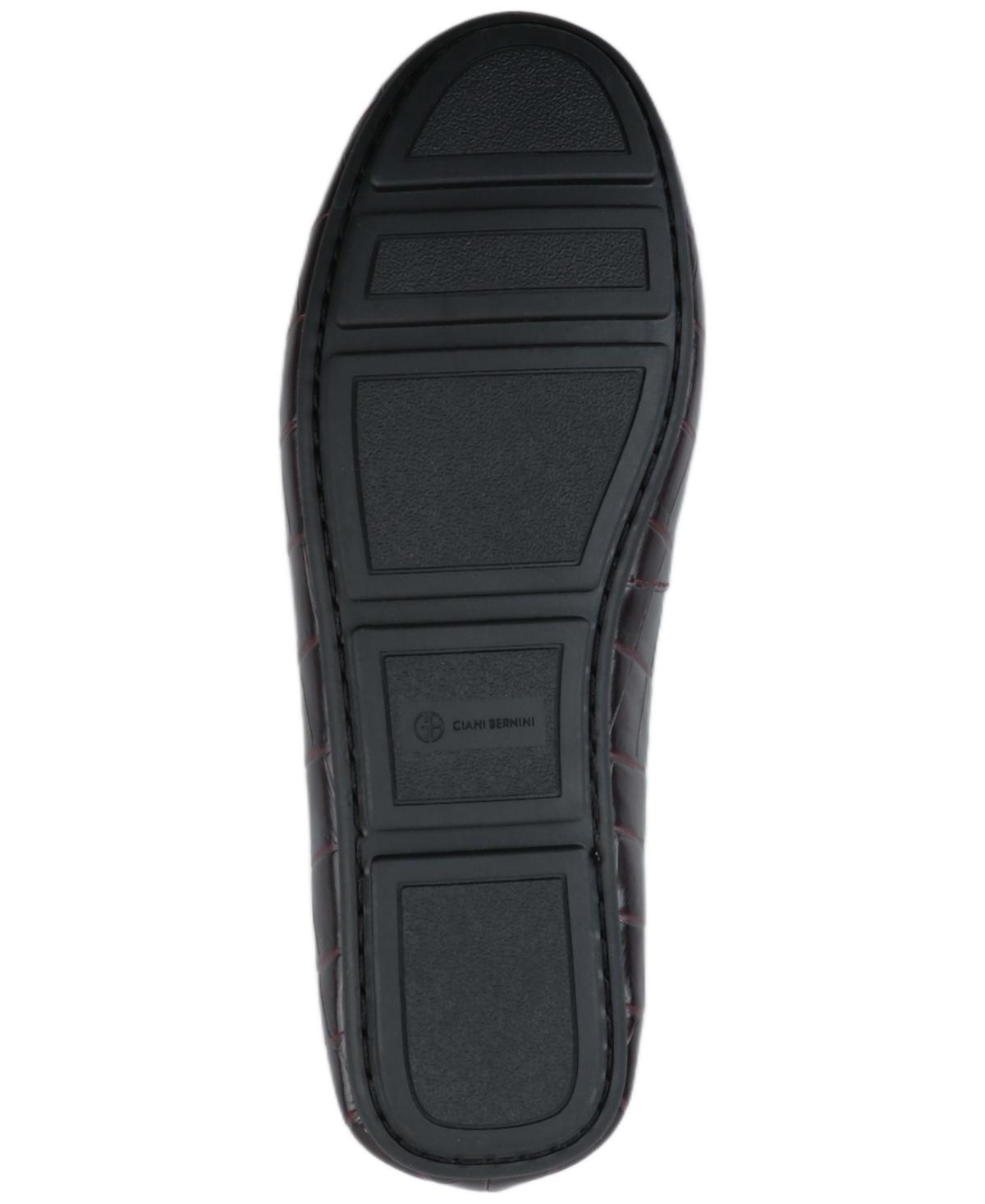 Giani Bernini Black Textured Leather Slip-On Loafers Giani Bernini Loafers and moccasins for Women | Online Sale  main image 4