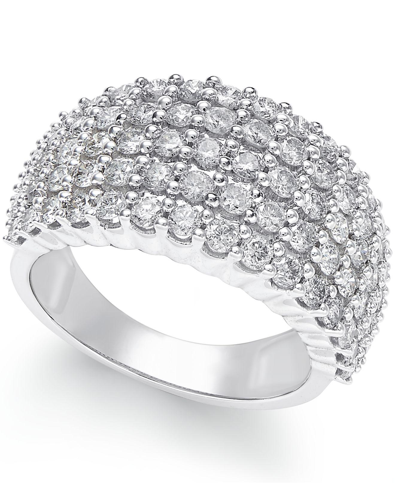 Macy's Diamond Anniversary Band (2 Ct. T.w.) In 14k White Gold Save